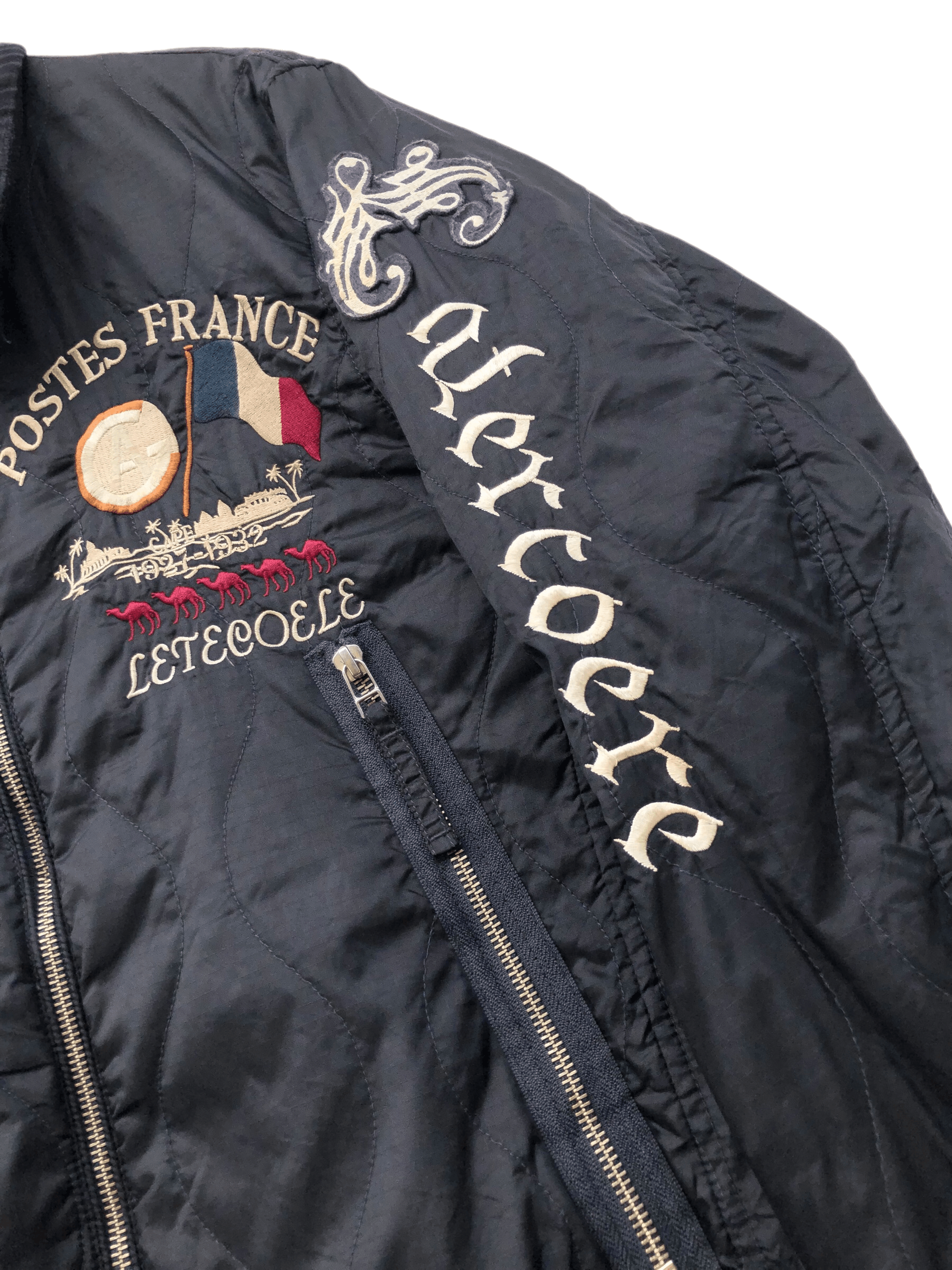 Avirex RARE🔥AVIREX LTD DEATH MESSAGE QUILT SLIM FIT FLIGHT JACKET Size US M / EU 48-50 / 2 - 5 Thumbnail
