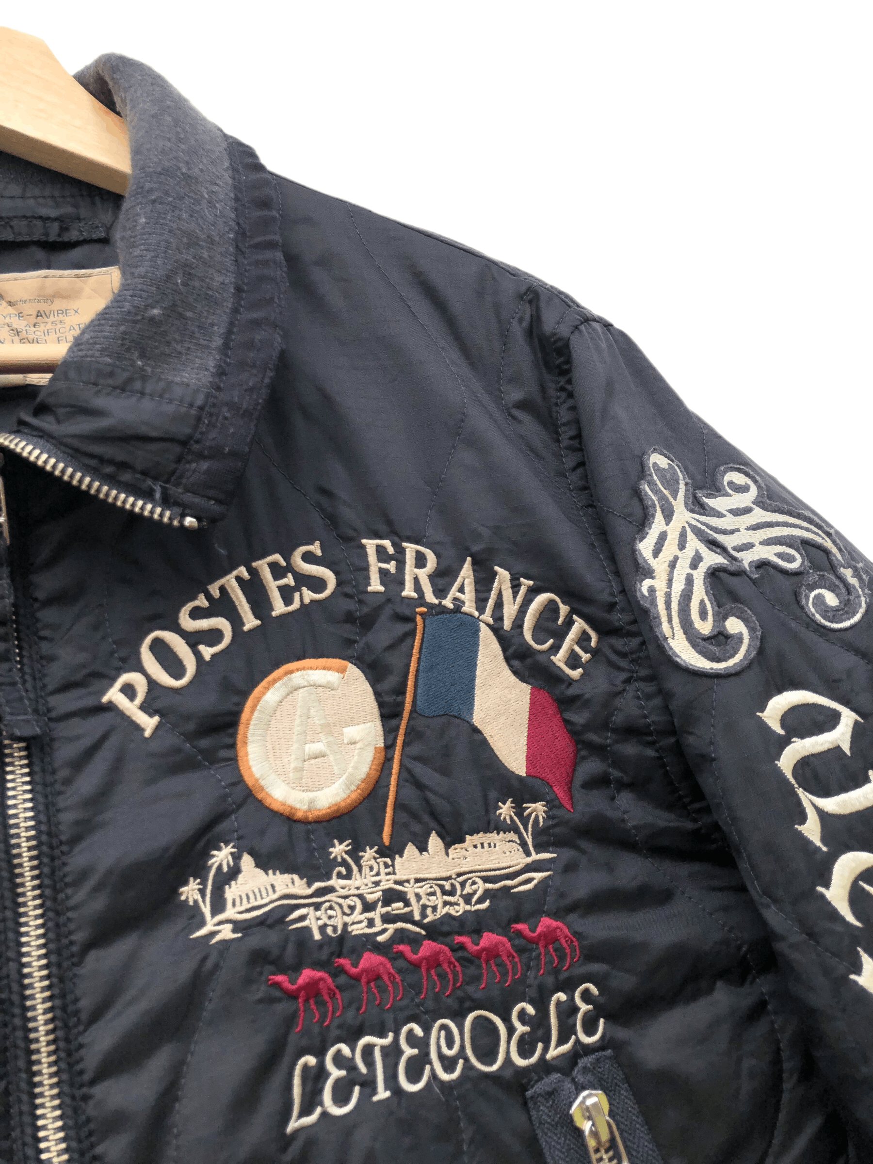 Avirex RARE🔥AVIREX LTD DEATH MESSAGE QUILT SLIM FIT FLIGHT JACKET Size US M / EU 48-50 / 2 - 4 Thumbnail