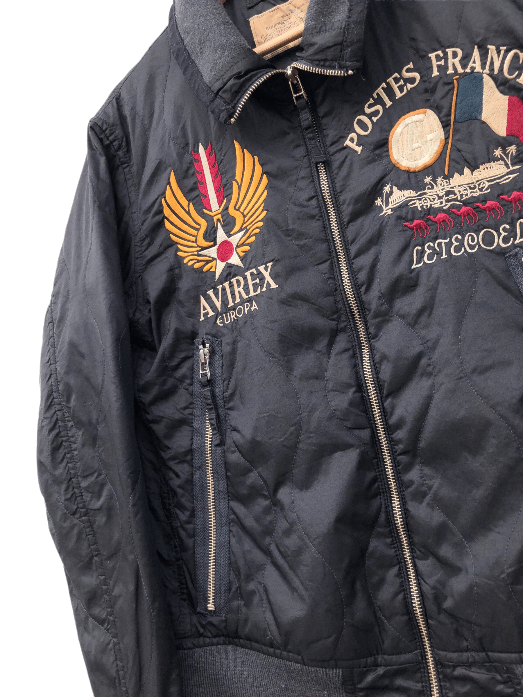 Avirex RARE🔥AVIREX LTD DEATH MESSAGE QUILT SLIM FIT FLIGHT JACKET Size US M / EU 48-50 / 2 - 3 Thumbnail