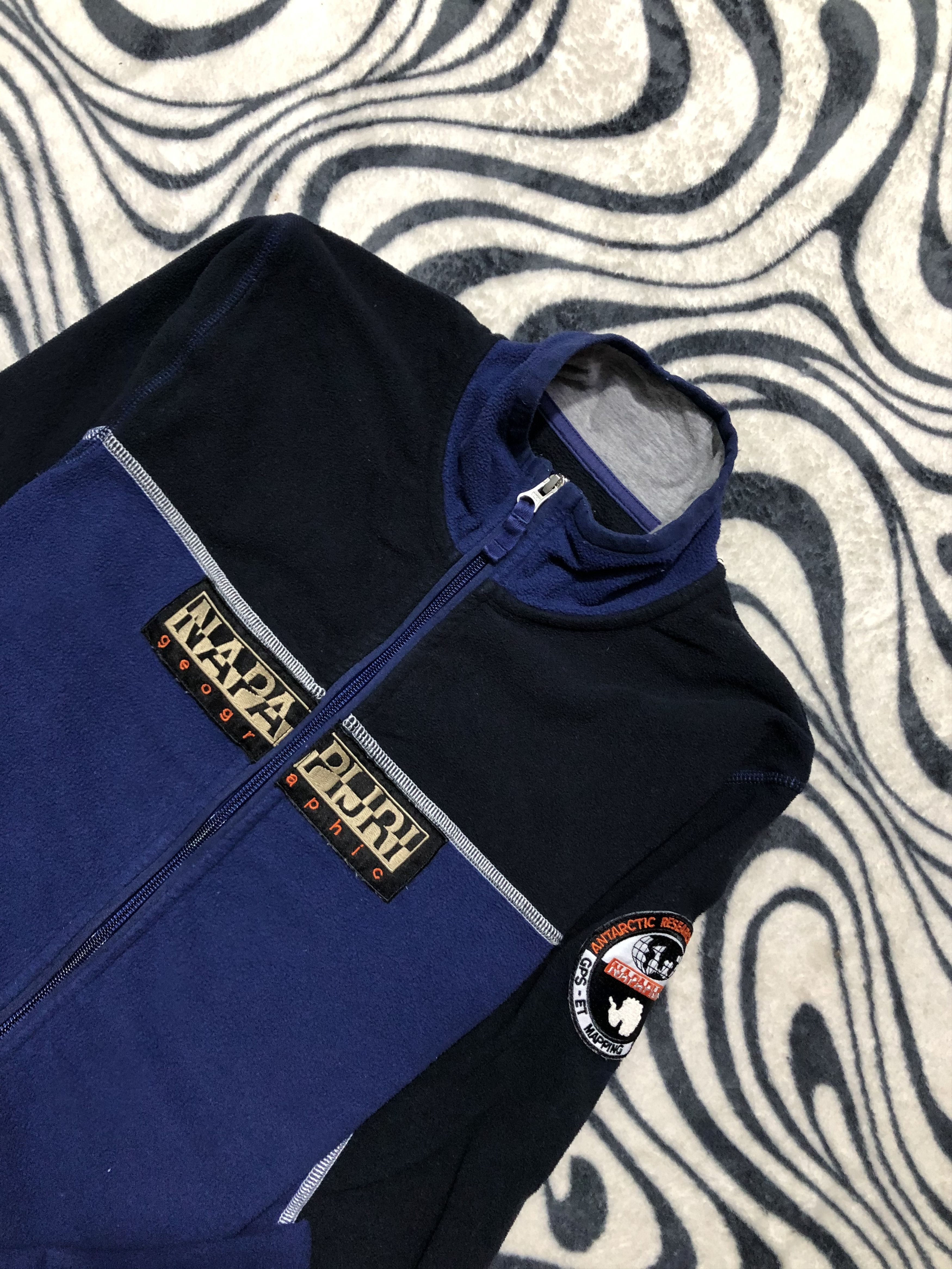 Napapijri Napapijri Vintage Fleece Jacket Y2K Hoodie Size US S / EU 44-46 / 1 - 2 Thumbnail