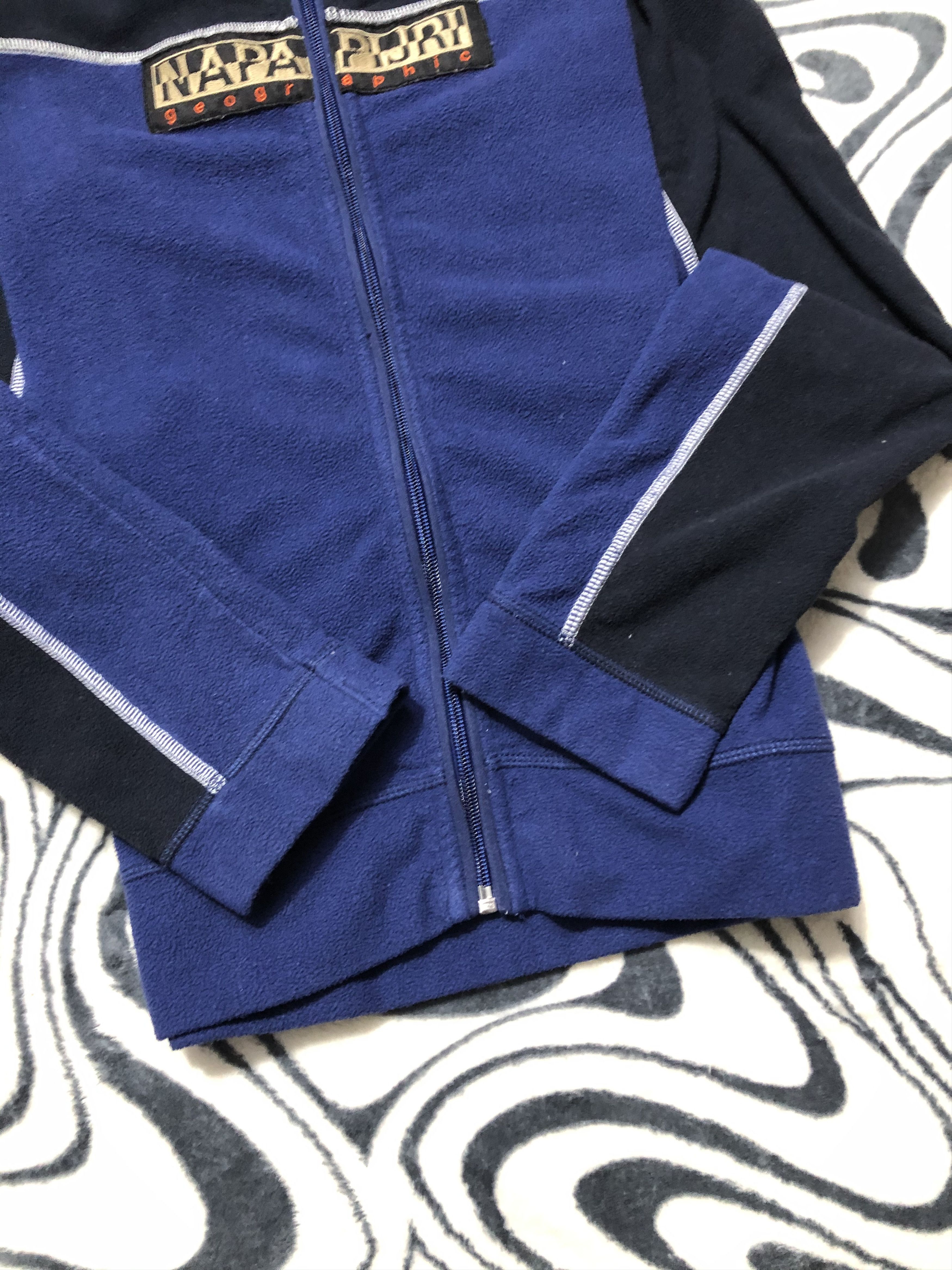 Napapijri Napapijri Vintage Fleece Jacket Y2K Hoodie Size US S / EU 44-46 / 1 - 3 Thumbnail