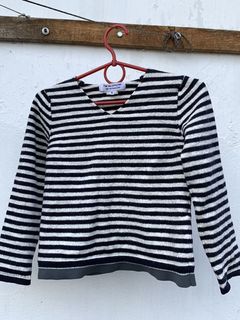 Comme Des Garcons Play Striped Longsleeve black white – LABELS