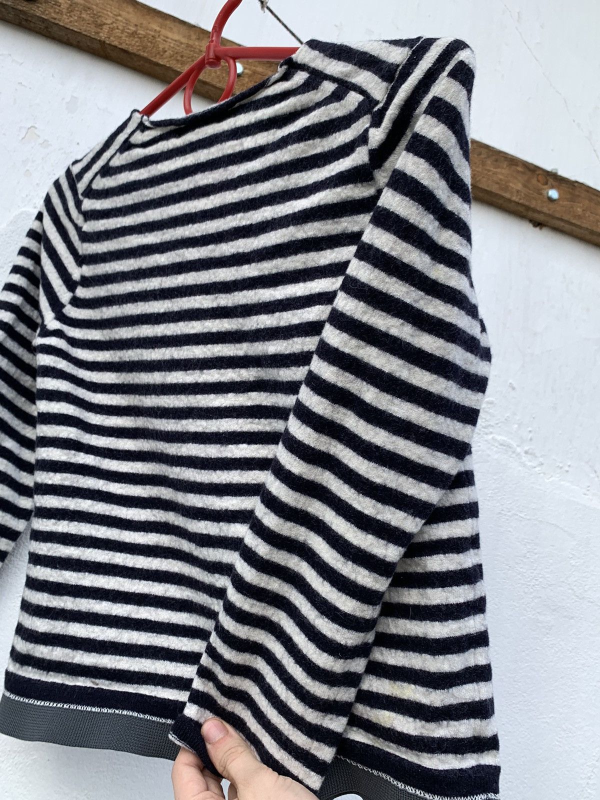 Comme des Garcons Archive Comme Des Garcons Striped Wool Crop Top Sweater Size M / US 6-8 / IT 42-44 - 9 Thumbnail