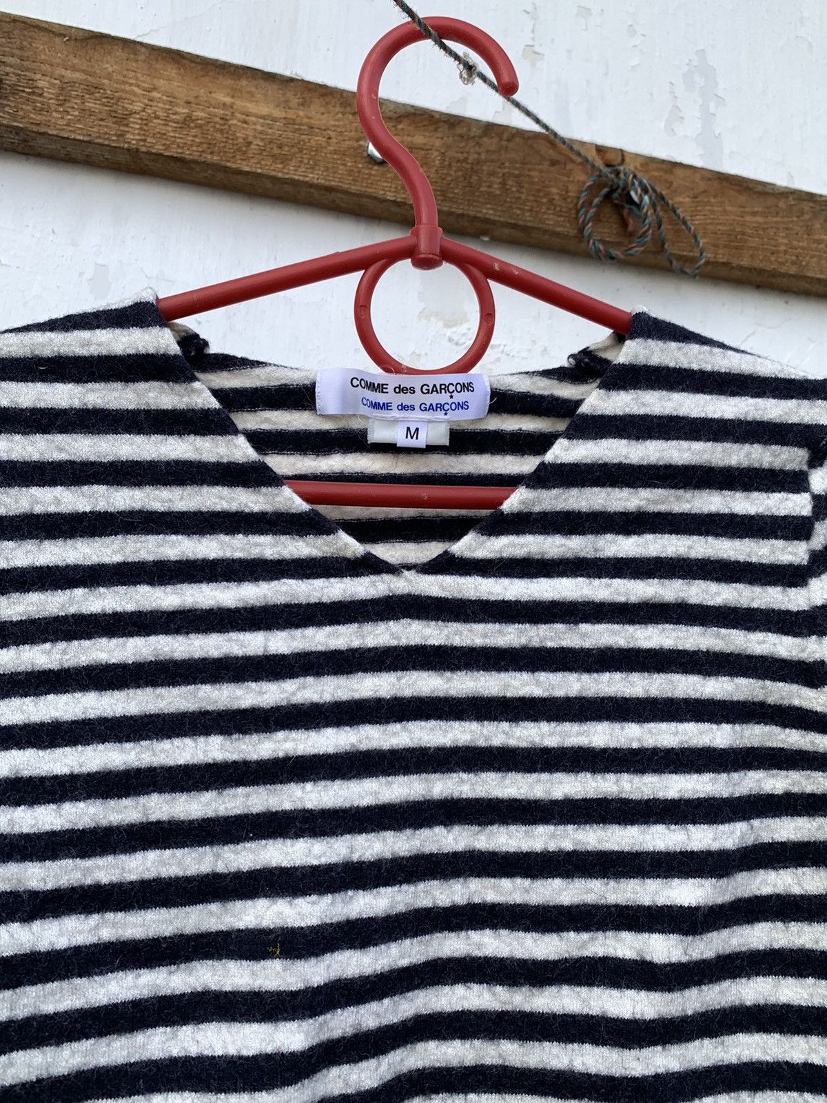 Comme des Garcons Archive Comme Des Garcons Striped Wool Crop Top Sweater Size M / US 6-8 / IT 42-44 - 3 Thumbnail