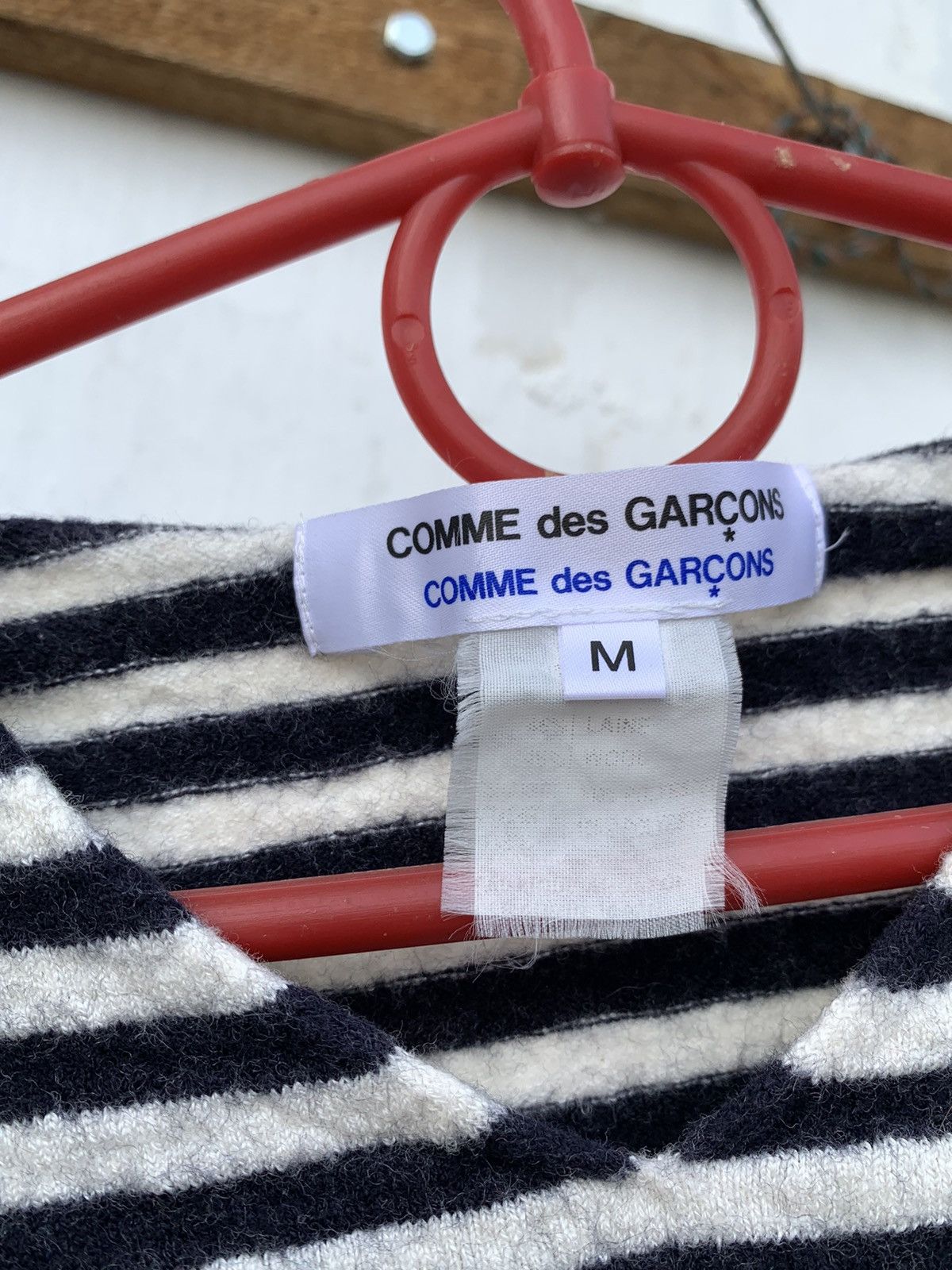 Comme des Garcons Archive Comme Des Garcons Striped Wool Crop Top Sweater Size M / US 6-8 / IT 42-44 - 4 Thumbnail