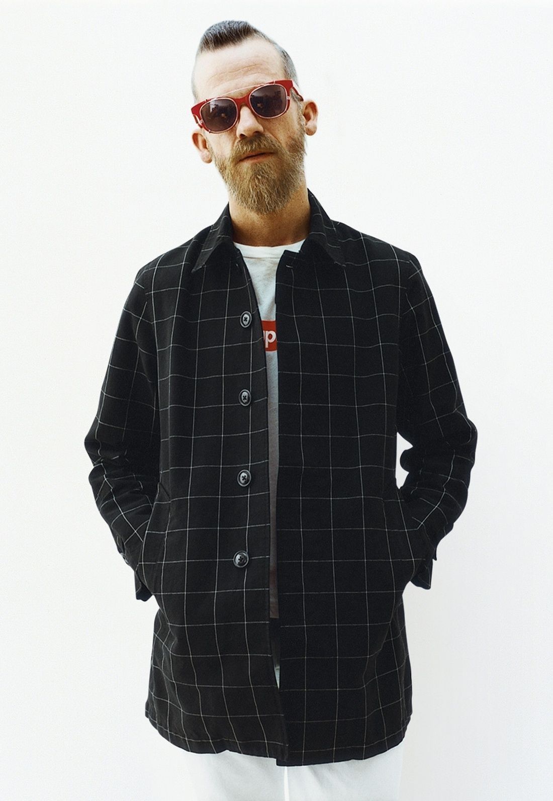 Supreme Supreme Windowpane Grid Trench Coat | Grailed
