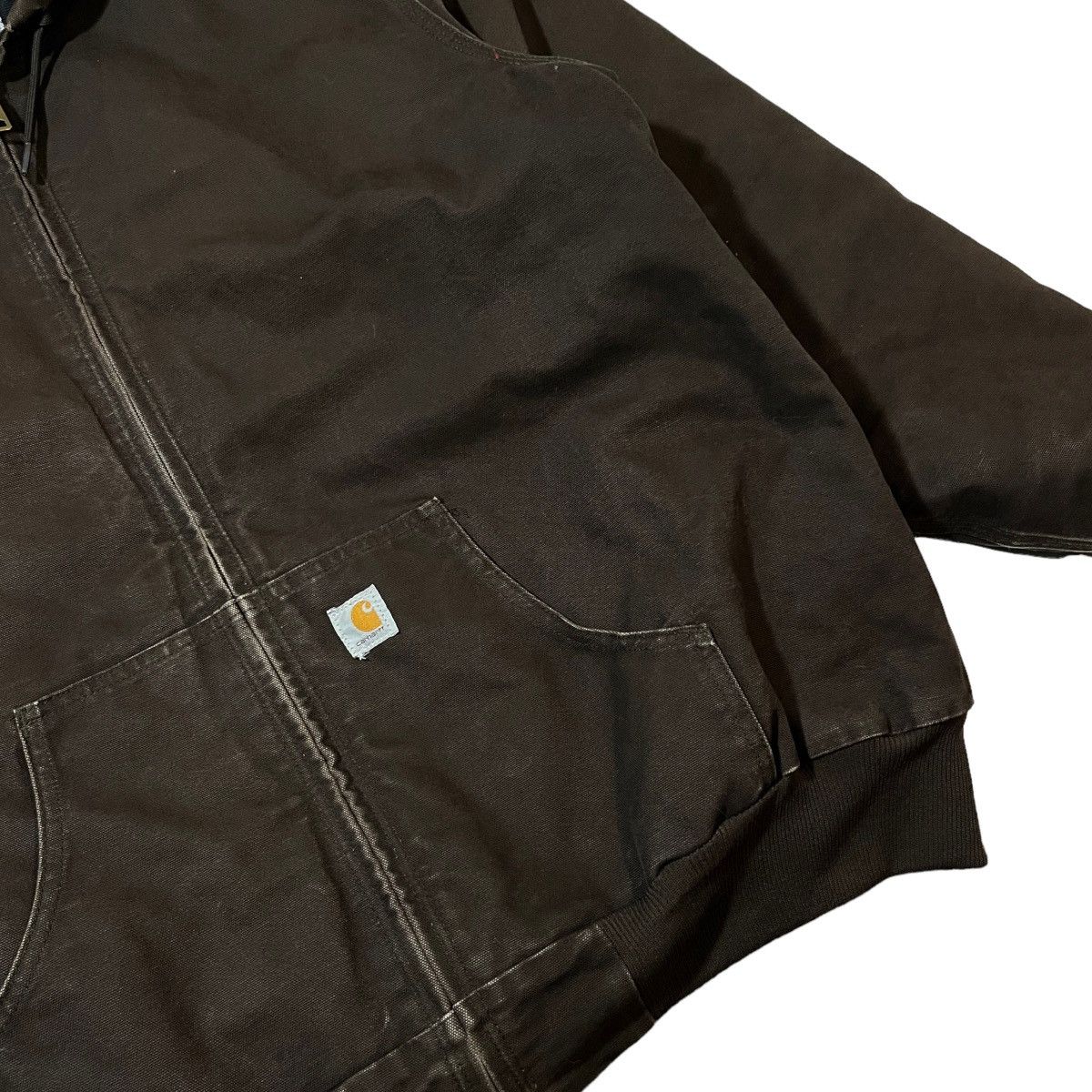 Carhartt × Vintage Vintage Carhartt Insulated Hooded Jacket Brown Size US XXL / EU 58 / 5 - 2 Thumbnail