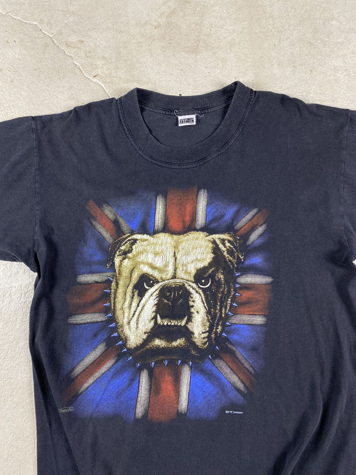 Band Tees Vintage Angry Dog Skinhead British T Shirt by Zip It London Size US L / EU 52-54 / 3 - 2 Thumbnail