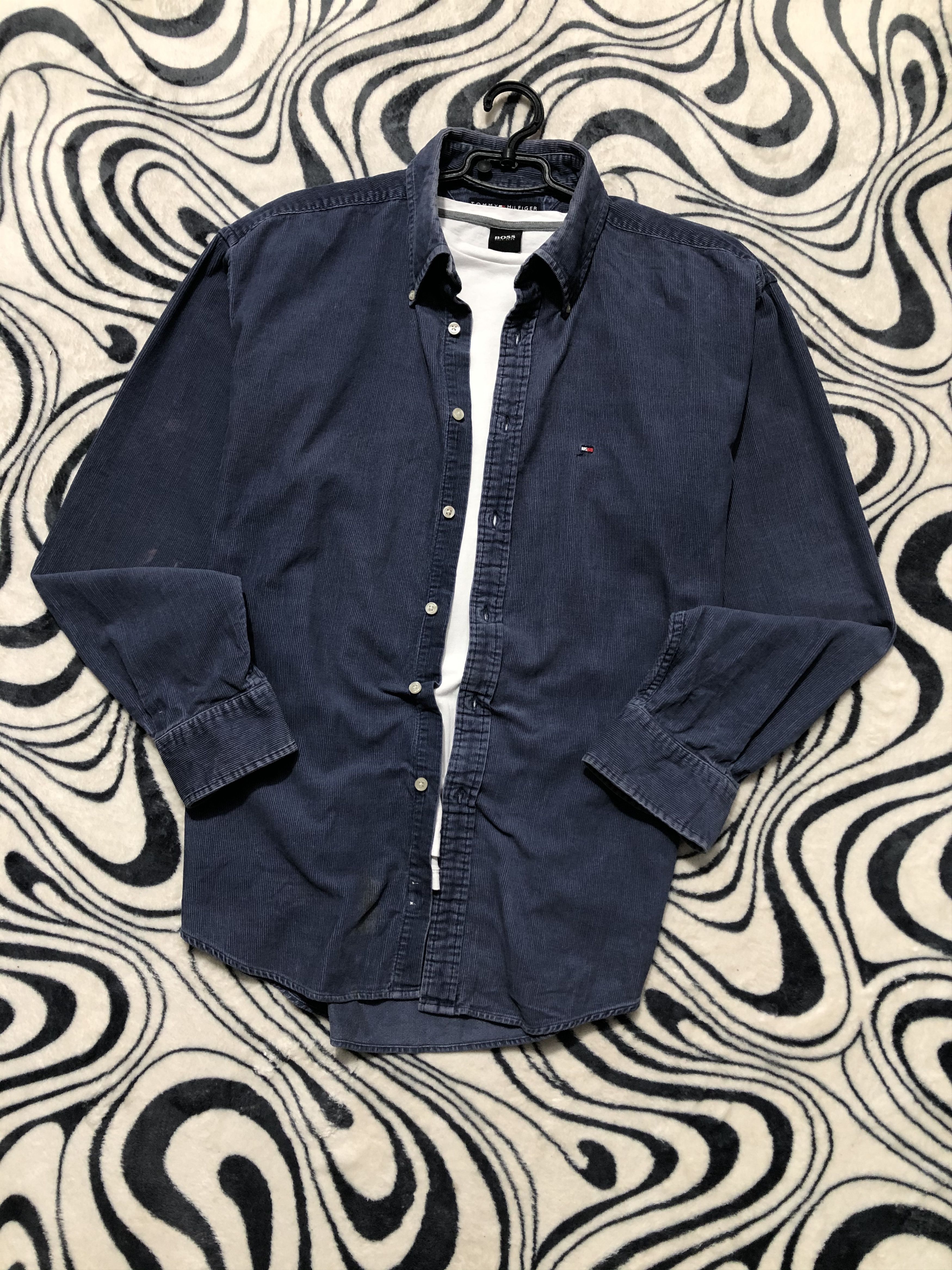 Flannel × Tommy Hilfiger × Vintage Tommy Hilfiger Corduroy Flannel Shirt Size US XXL / EU 58 / 5 - 1 Thumbnail