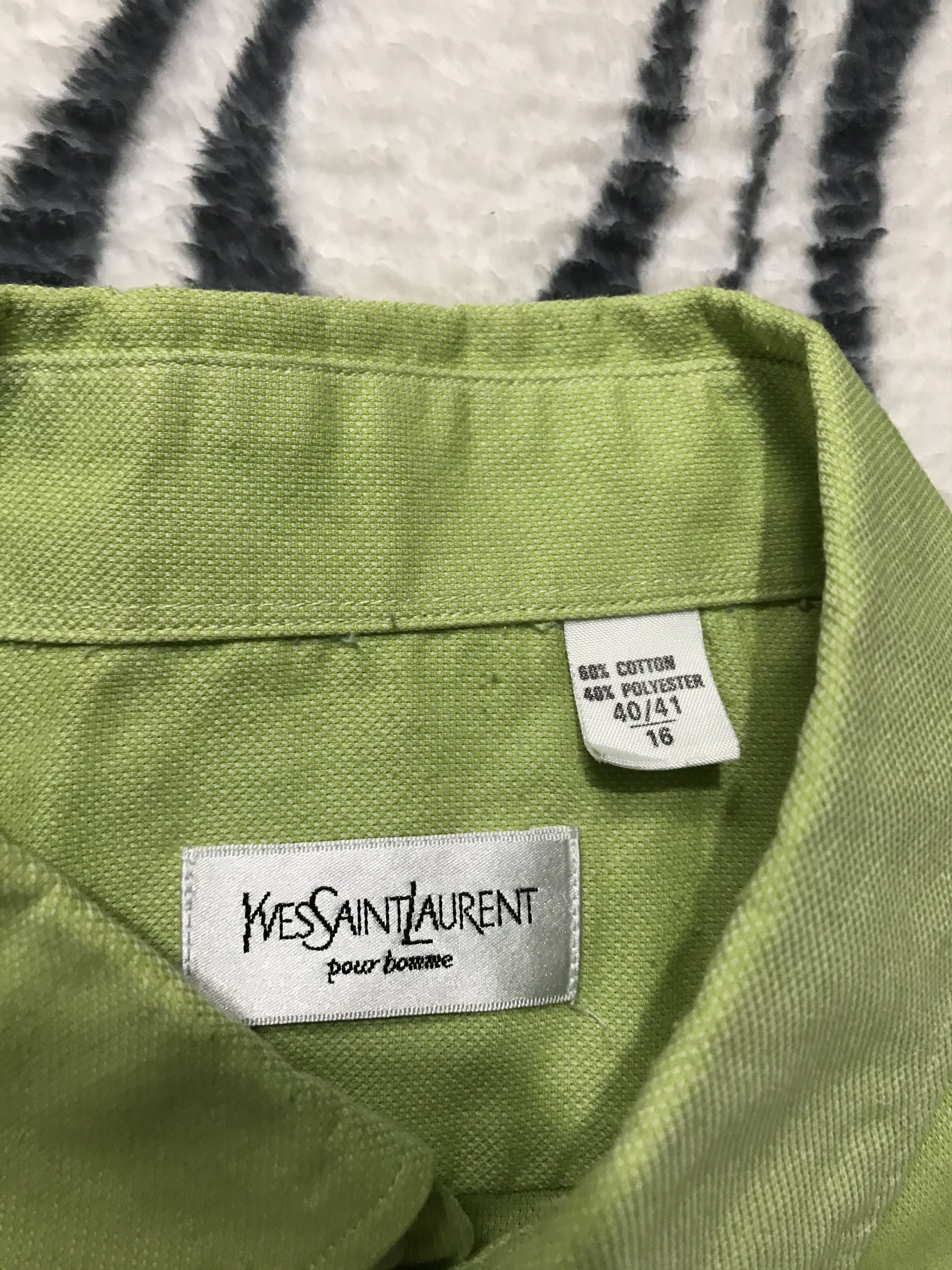 Yves Saint Laurent Yves Saint Laurent YSL men's long sleeve shirt Size US XL / EU 56 / 4 - 4 Thumbnail