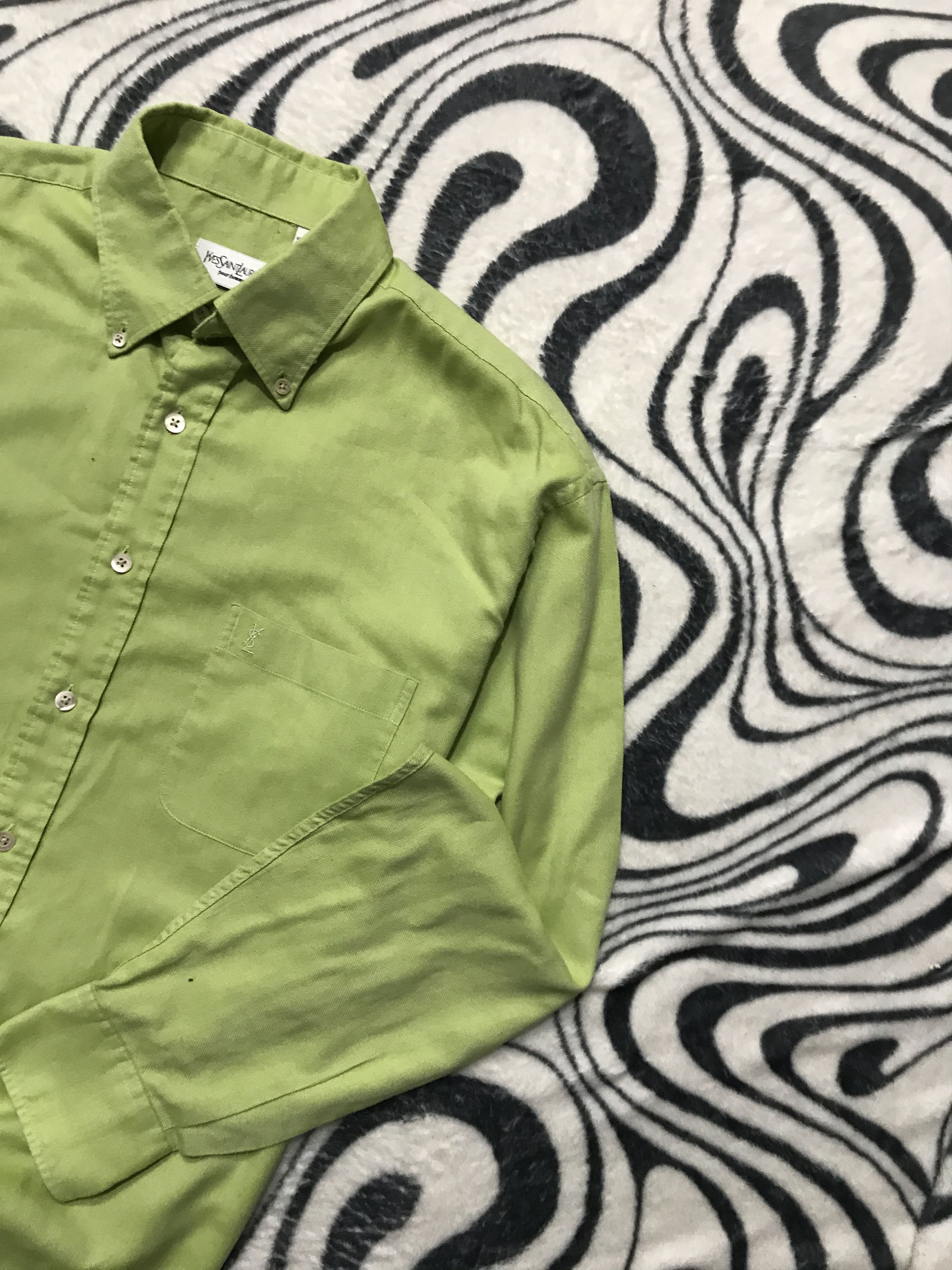Yves Saint Laurent Yves Saint Laurent YSL men's long sleeve shirt Size US XL / EU 56 / 4 - 2 Thumbnail