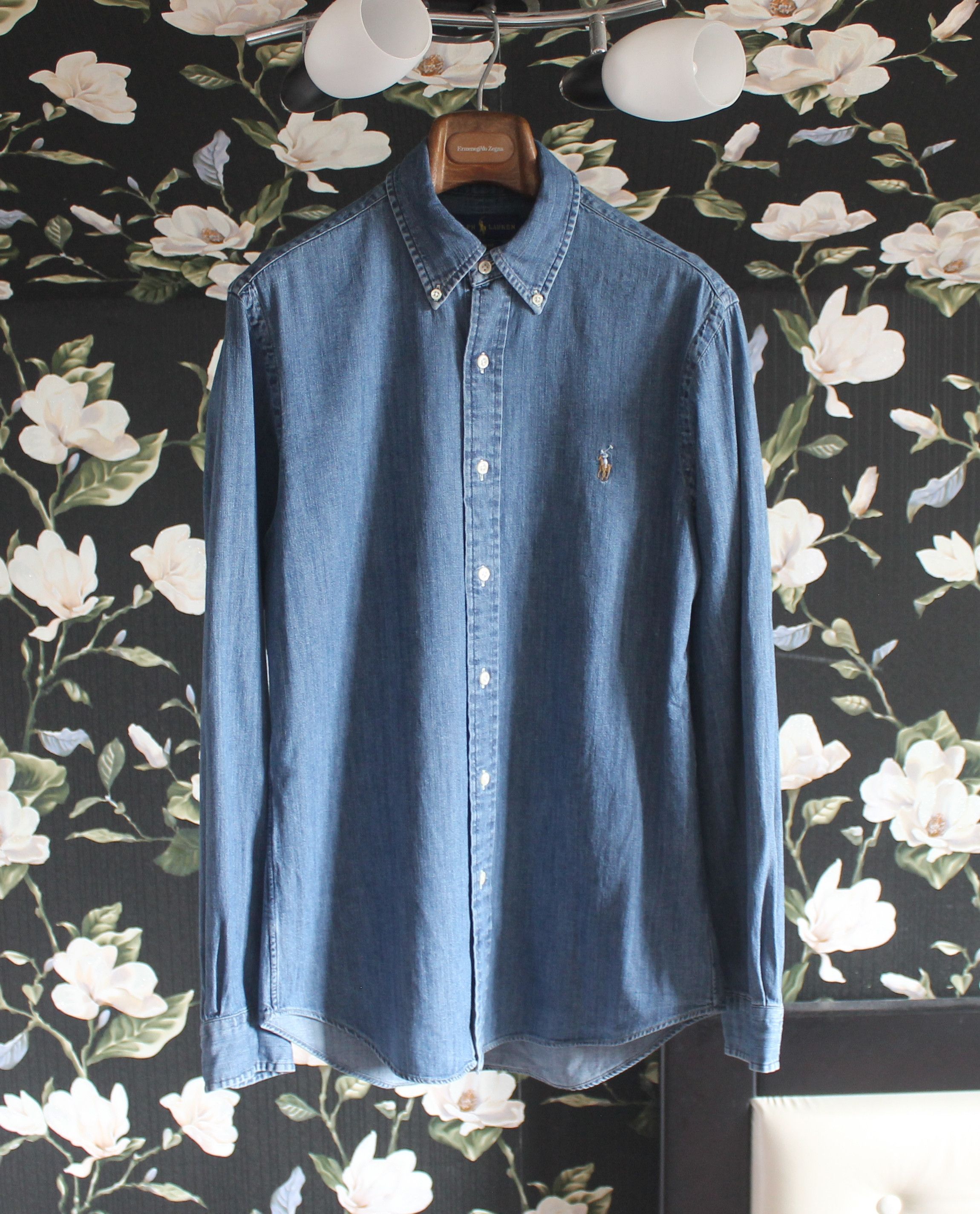 Polo Ralph Lauren Polo Ralph Lauren Denim Long Sleeve Shirt Size US M / EU 48-50 / 2 - 1 Thumbnail