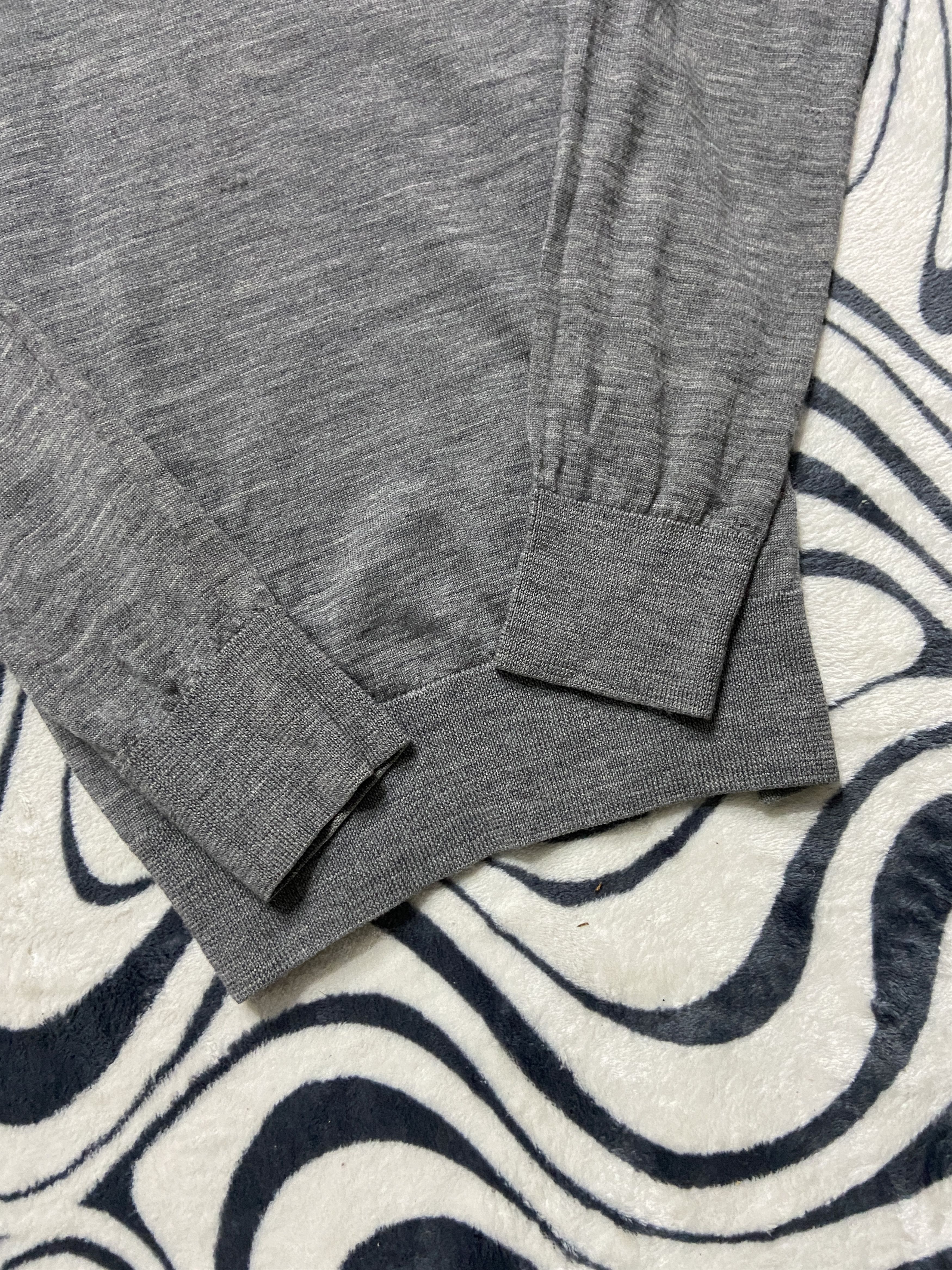 Allsaints Allsaints Mens Crewneck 100% Merino Wool Sweater Size US L / EU 52-54 / 3 - 3 Thumbnail