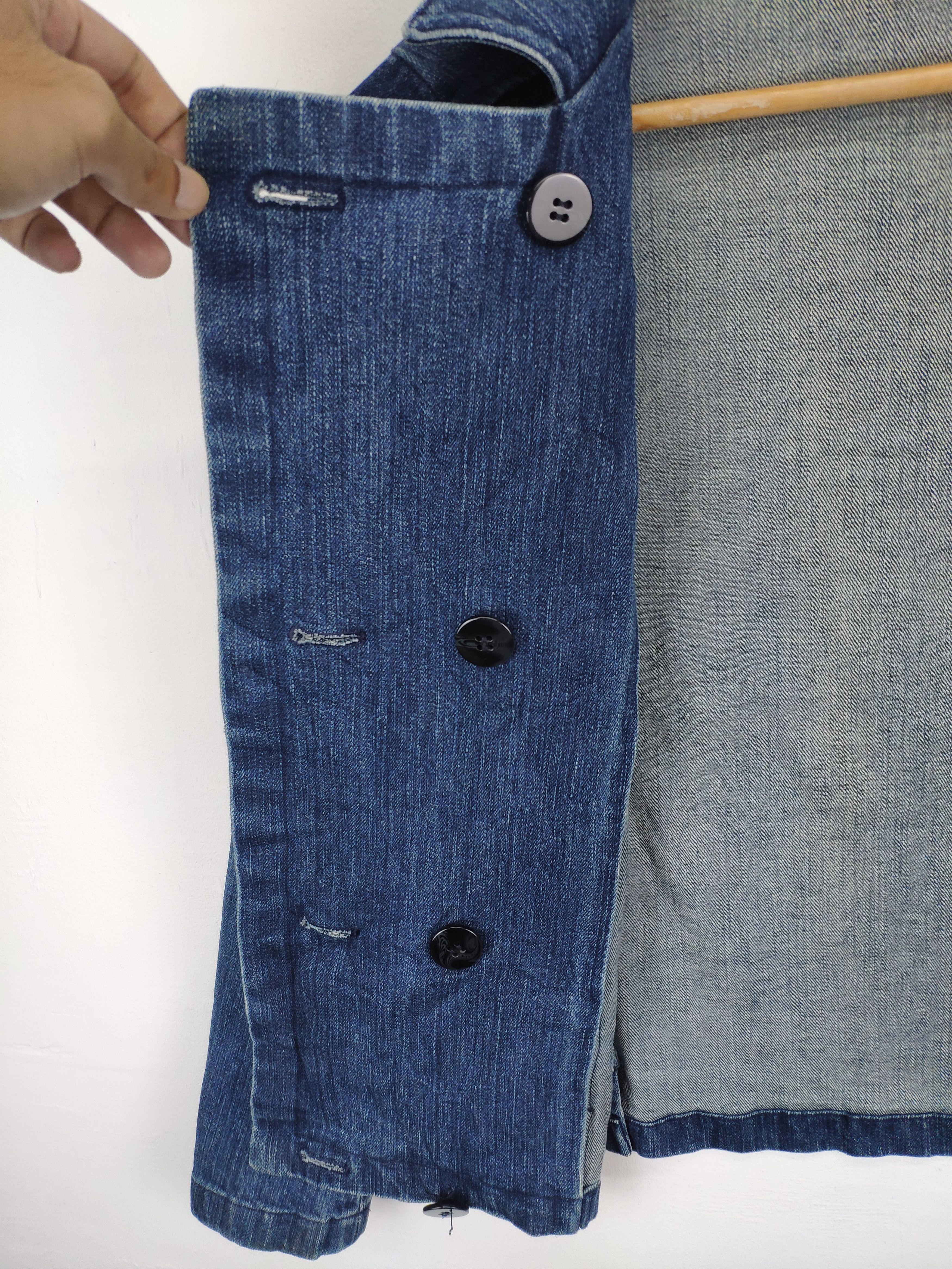 Japanese Brand × Vintage Vintage Denim Jacket Double Breasted by Primo Tempo Size XS / US 0-2 / IT 36-38 - 14 Thumbnail