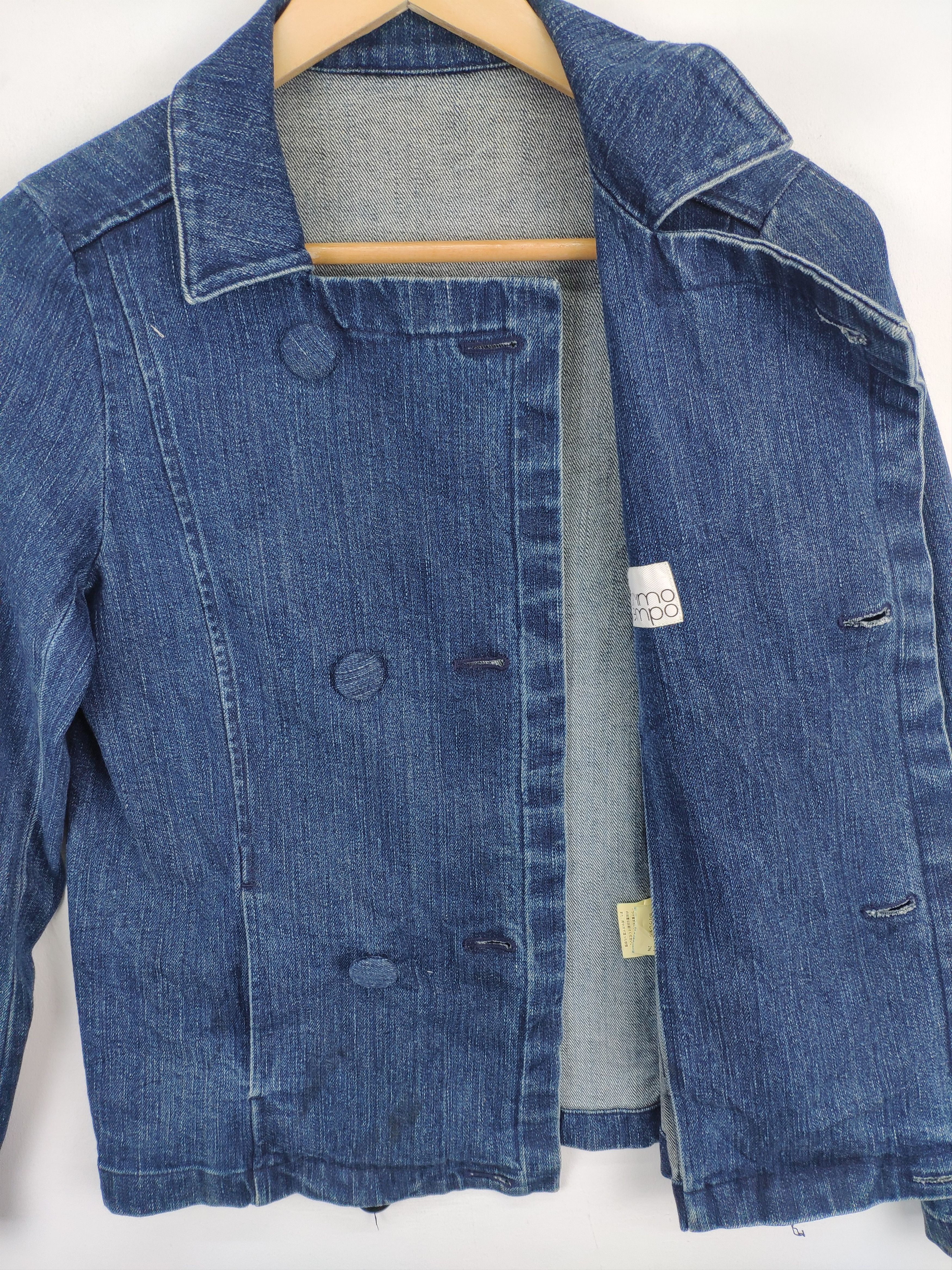 Japanese Brand × Vintage Vintage Denim Jacket Double Breasted by Primo Tempo Size XS / US 0-2 / IT 36-38 - 13 Thumbnail