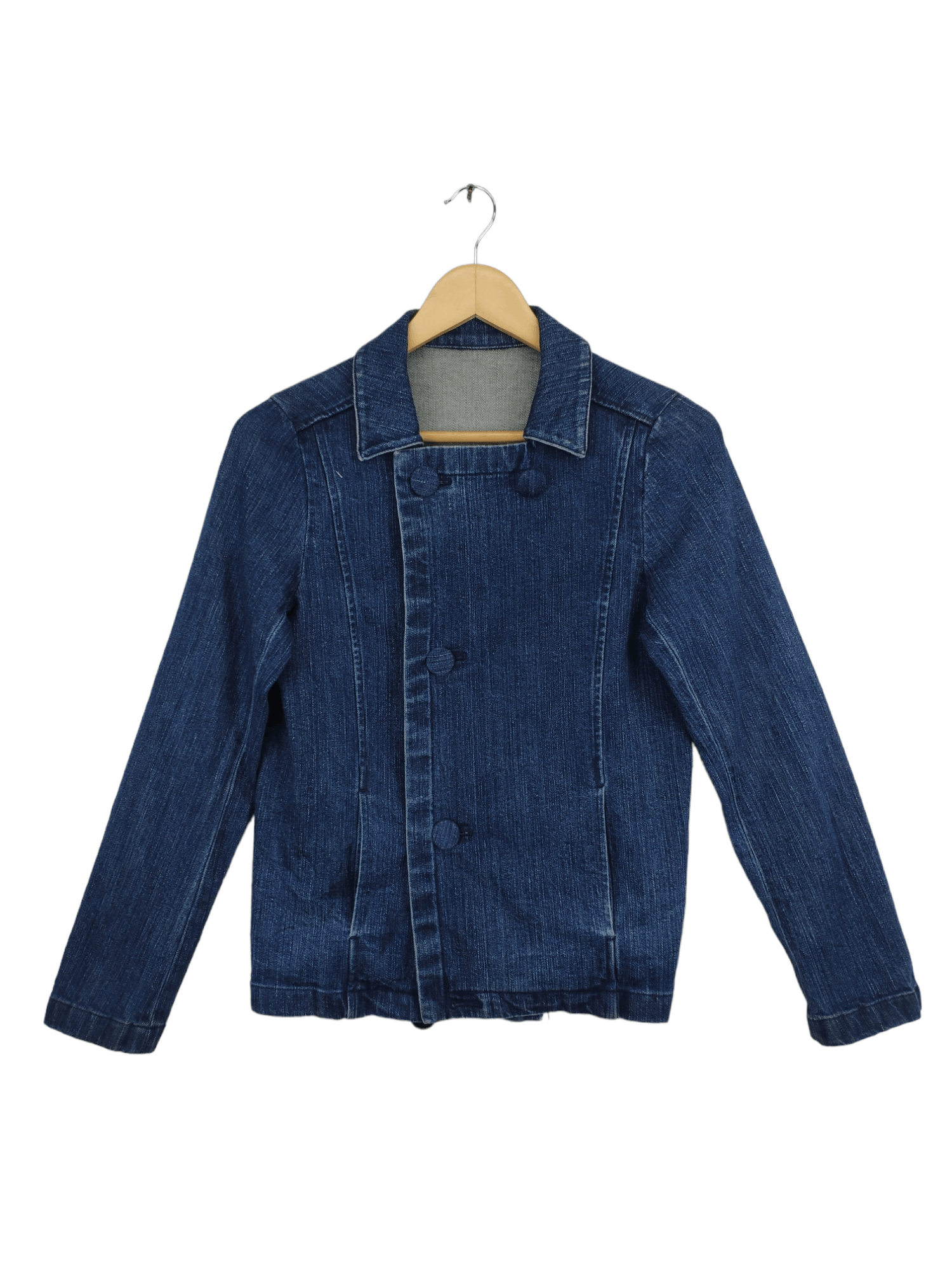 Japanese Brand × Vintage Vintage Denim Jacket Double Breasted by Primo Tempo Size XS / US 0-2 / IT 36-38 - 1 Thumbnail