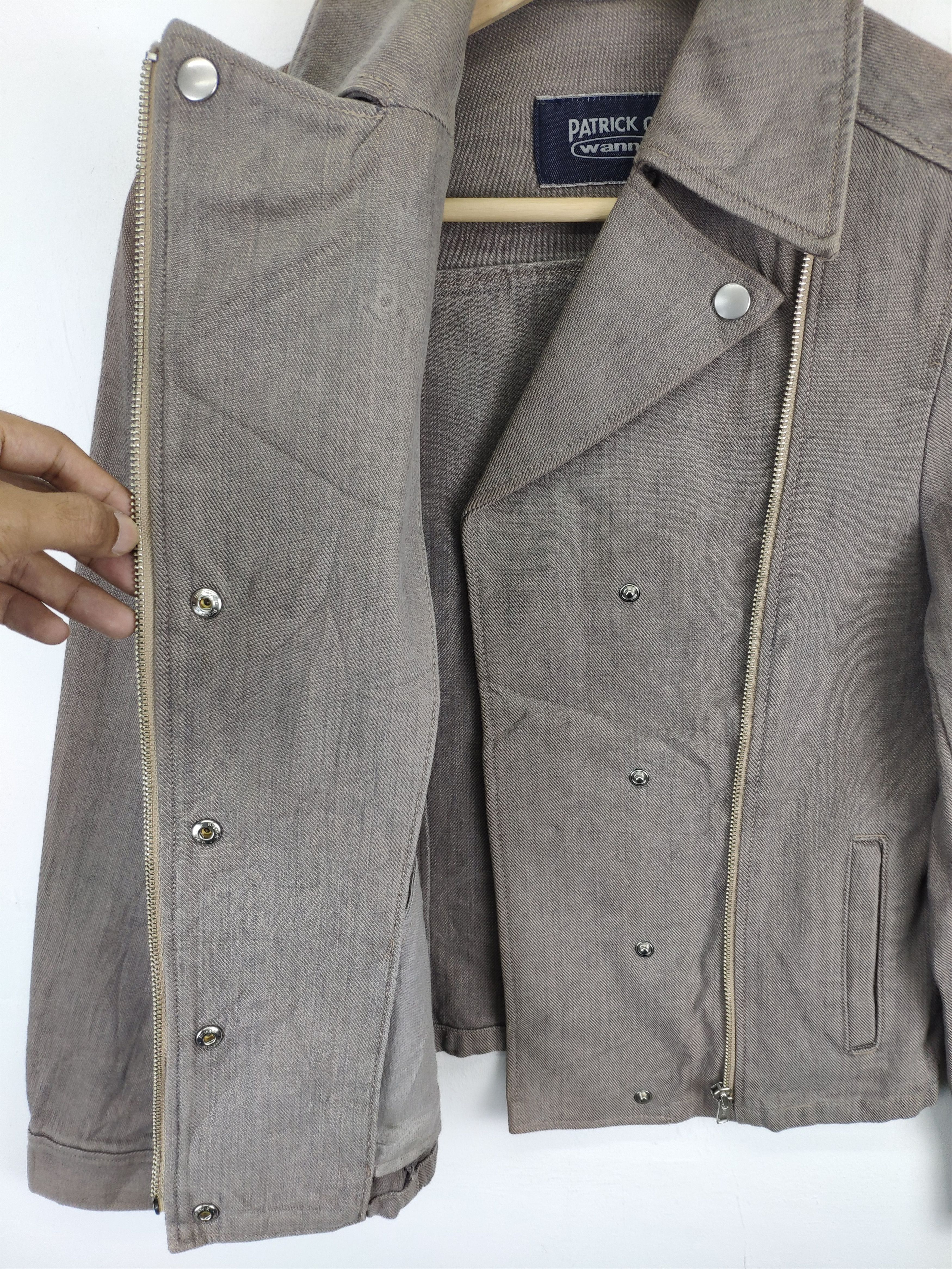 Japanese Brand × Seditionaries Vintage Patrick Cox Wannabe Denim Jacket Double Collar Size XS / US 0-2 / IT 36-38 - 14 Thumbnail