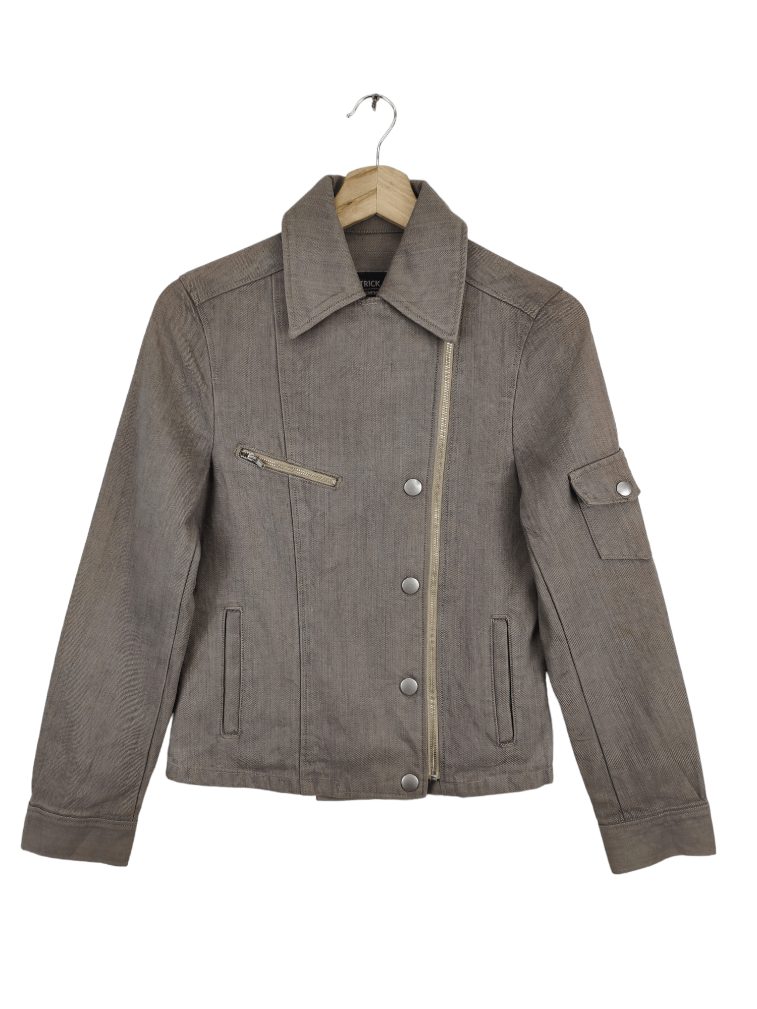 Japanese Brand × Seditionaries Vintage Patrick Cox Wannabe Denim Jacket Double Collar Size XS / US 0-2 / IT 36-38 - 1 Thumbnail