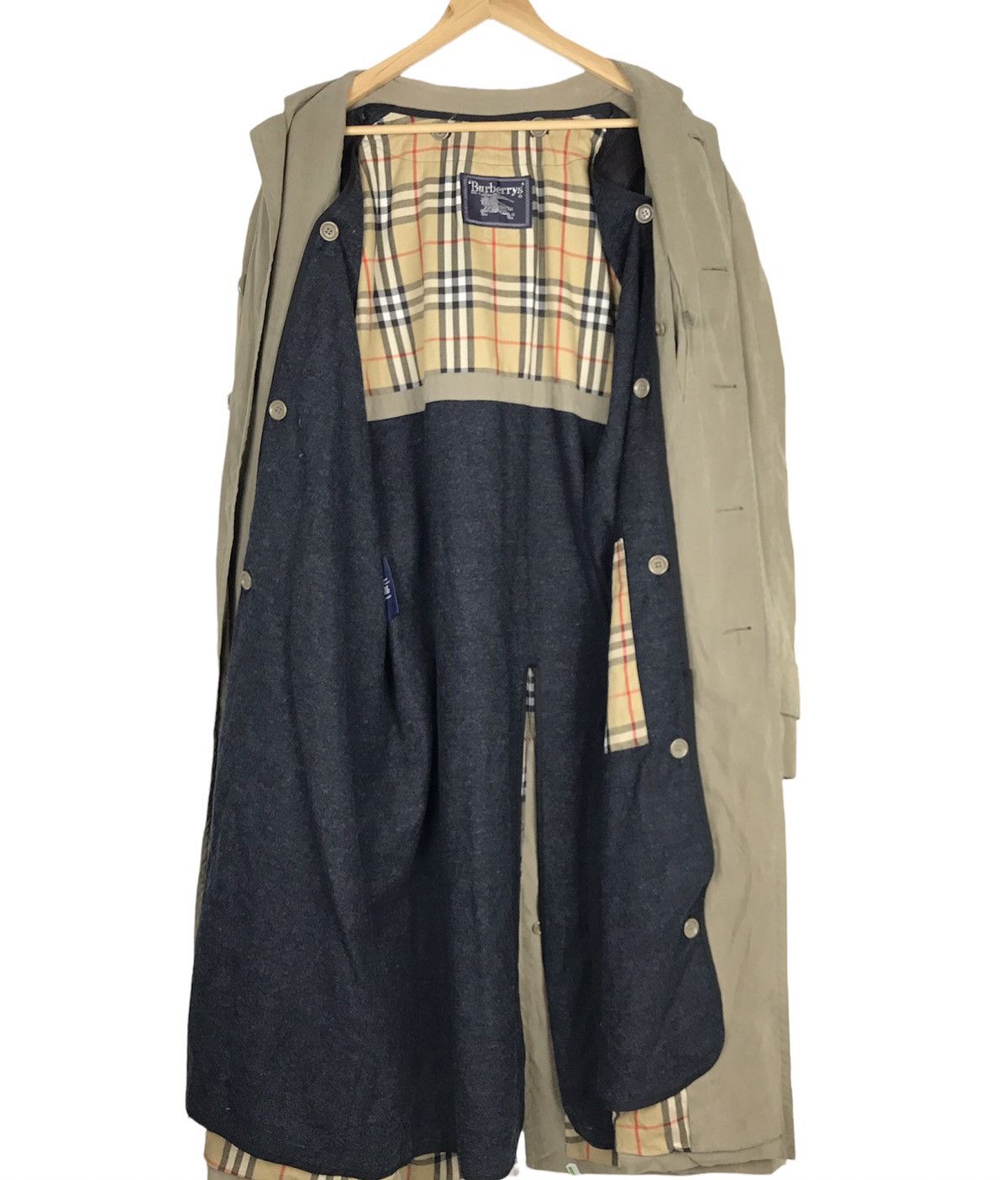 Burberry × Burberry Prorsum Vintage Burberrys Nova Check Trench Coat Size US L / EU 52-54 / 3 - 3 Thumbnail