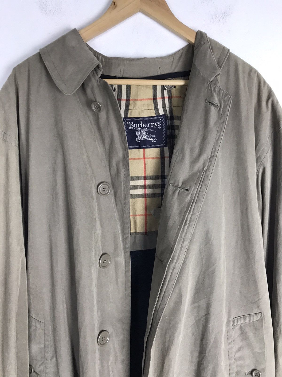 Burberry × Burberry Prorsum Vintage Burberrys Nova Check Trench Coat Size US L / EU 52-54 / 3 - 9 Thumbnail