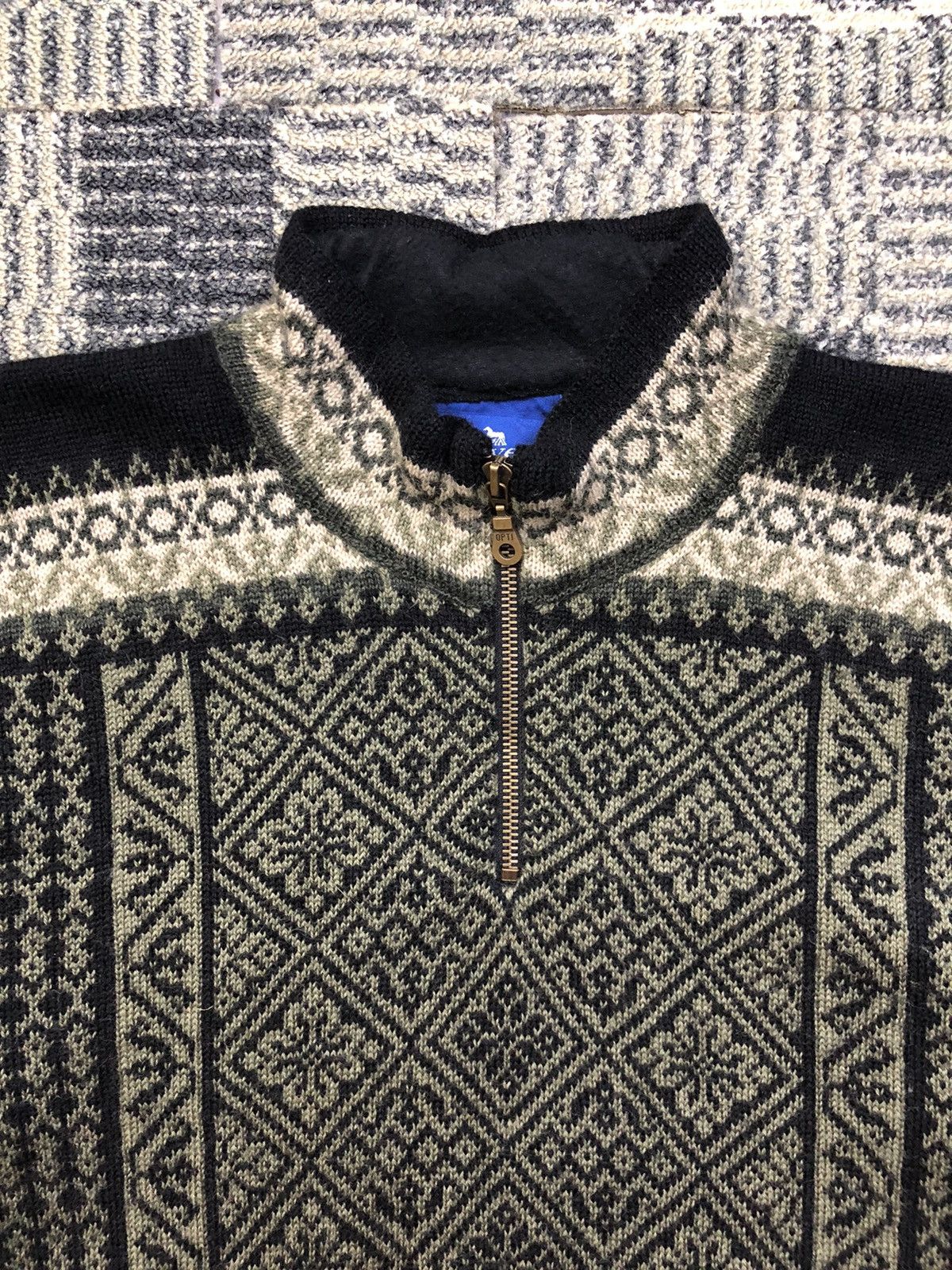 Vintage Vintage Icewear Half Zipper Wool Knitwear Size US L / EU 52-54 / 3 - 3 Thumbnail