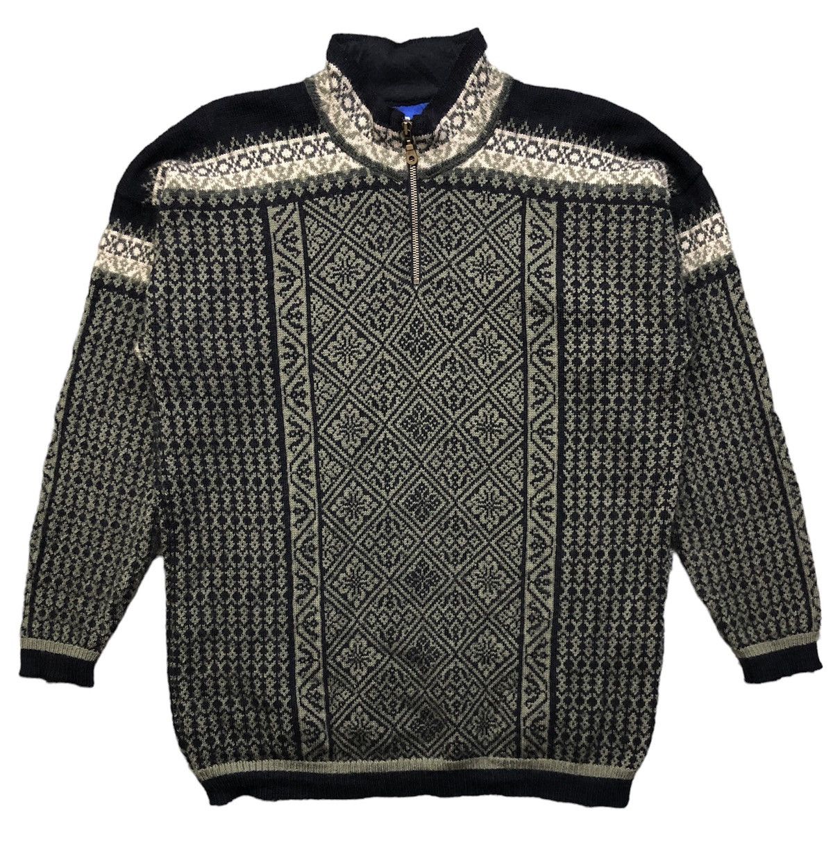 Vintage Vintage Icewear Half Zipper Wool Knitwear Size US L / EU 52-54 / 3 - 1 Thumbnail