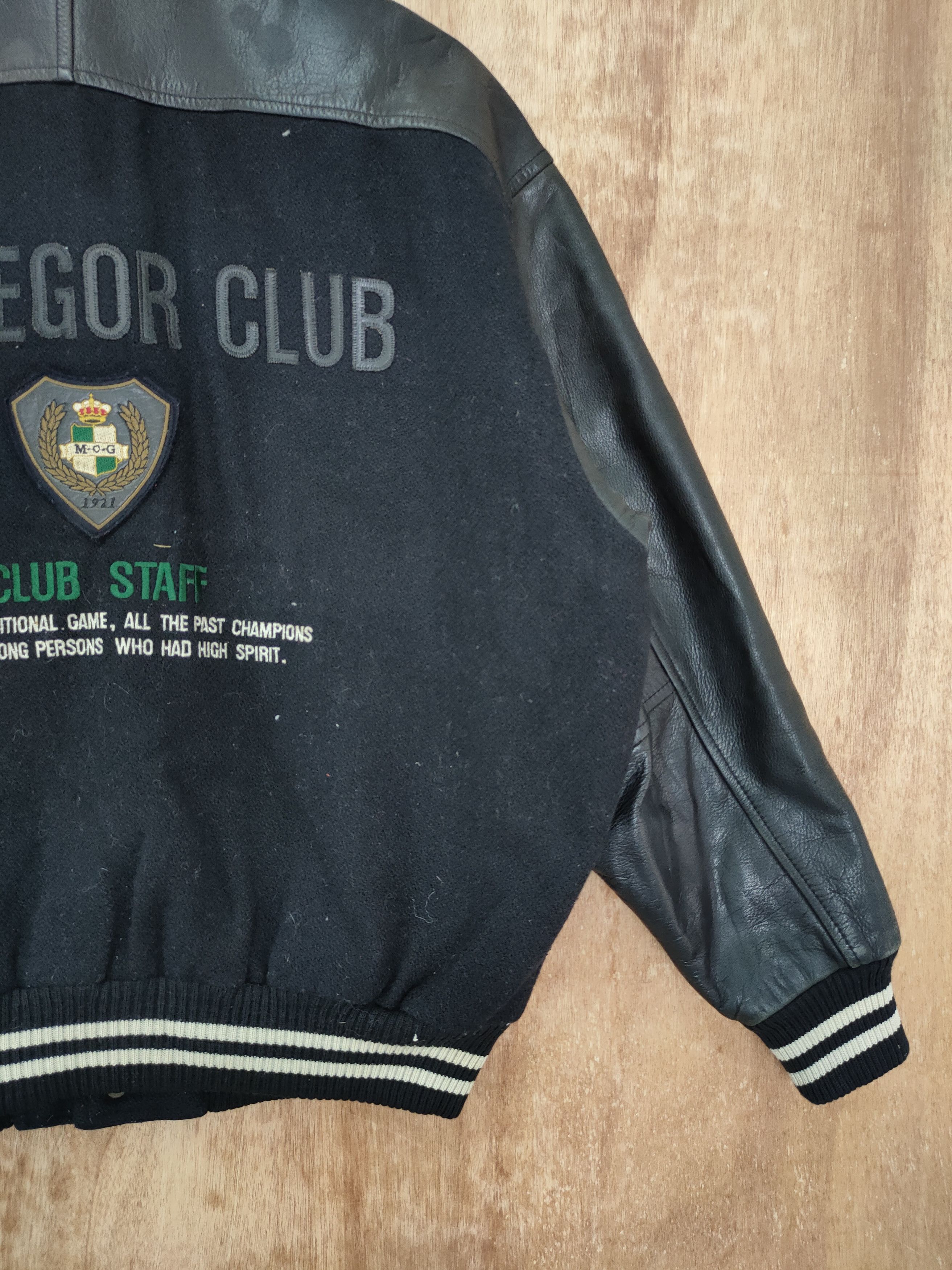 McGregor Mc Gregor black varsity wool leather jacket vintage #4090 Size US L / EU 52-54 / 3 - 3 Thumbnail