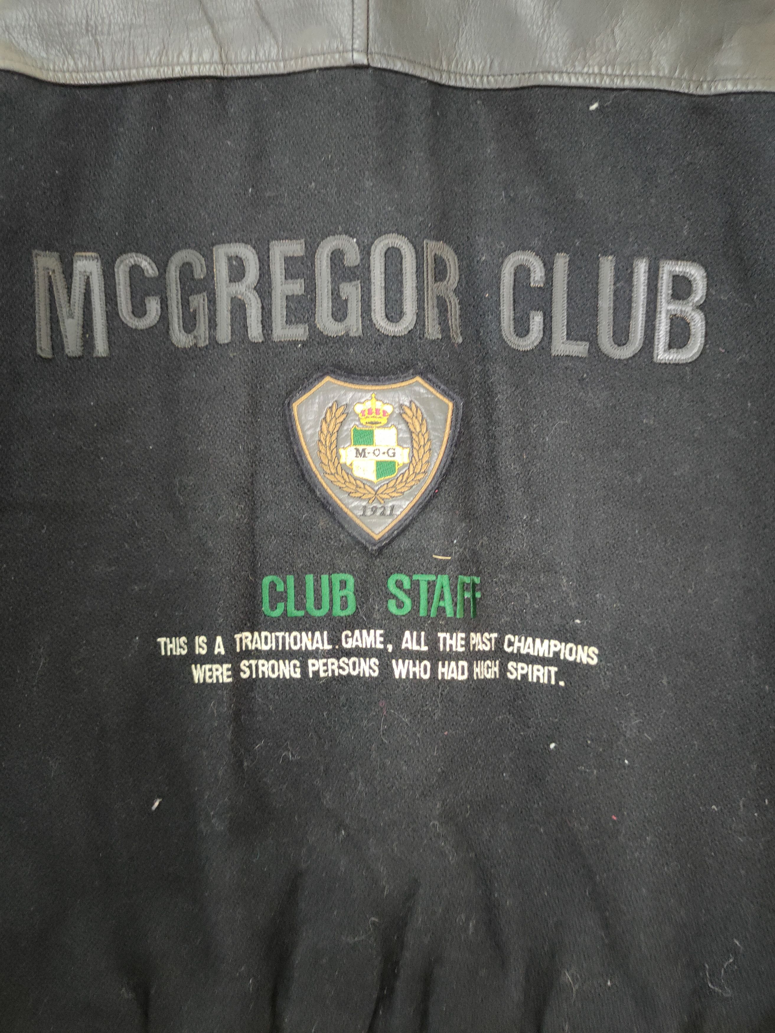 McGregor Mc Gregor black varsity wool leather jacket vintage #4090 Size US L / EU 52-54 / 3 - 5 Thumbnail
