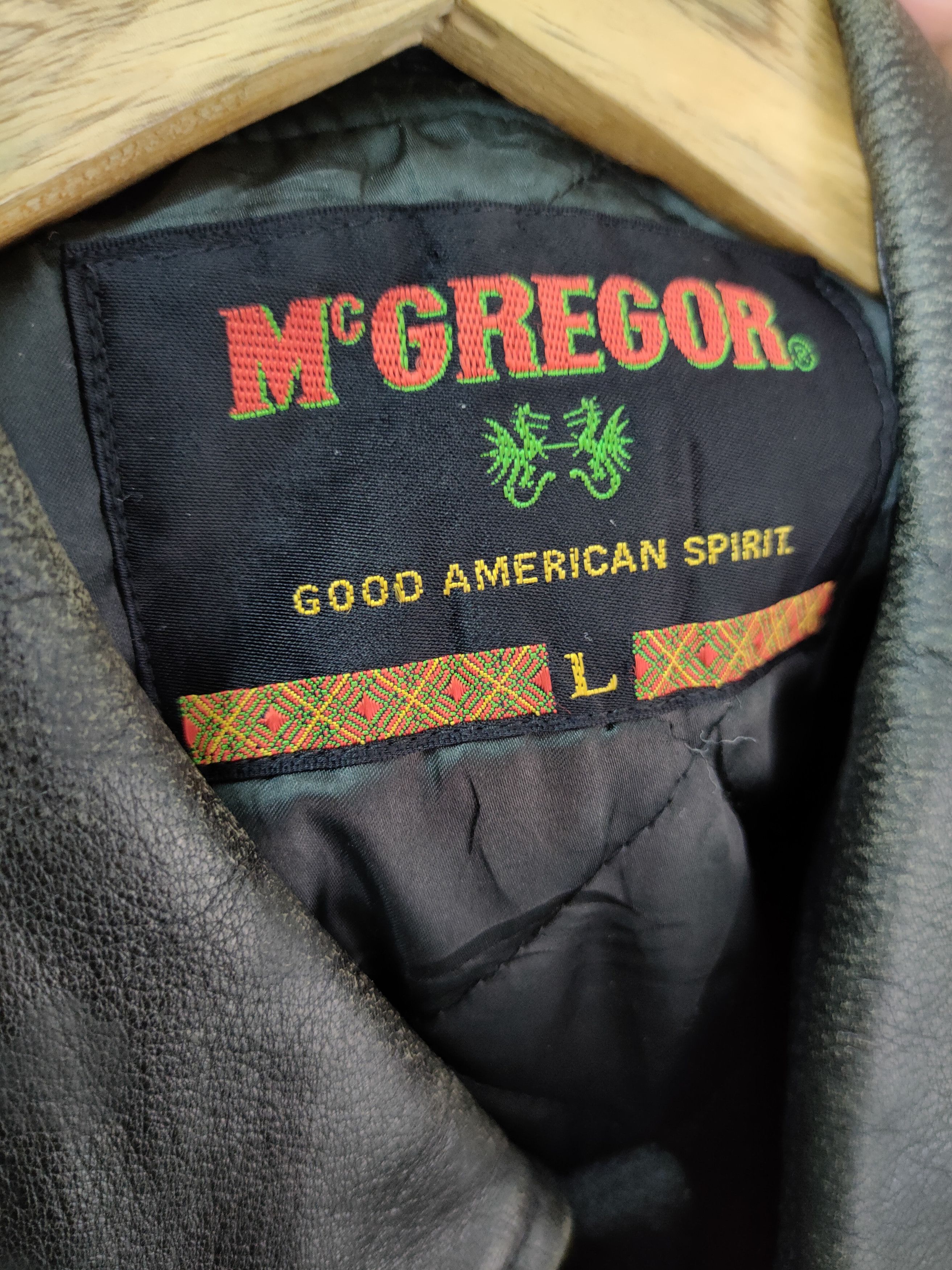 McGregor Mc Gregor black varsity wool leather jacket vintage #4090 Size US L / EU 52-54 / 3 - 8 Thumbnail
