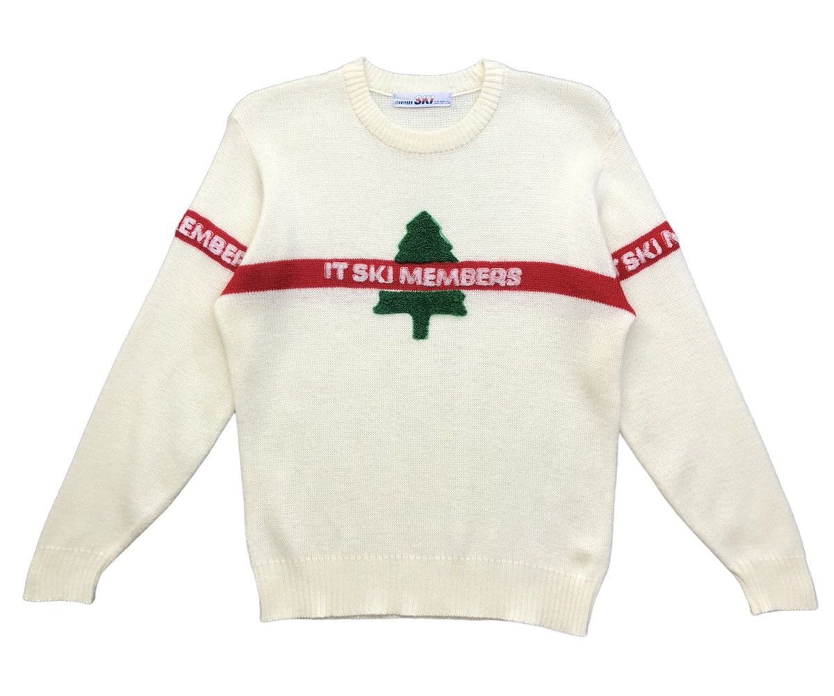 Japanese Brand × Vintage Vintage Itariyard Ski It Ski Members Spellout Wool Knitwear Size US S / EU 44-46 / 1 - 1 Thumbnail