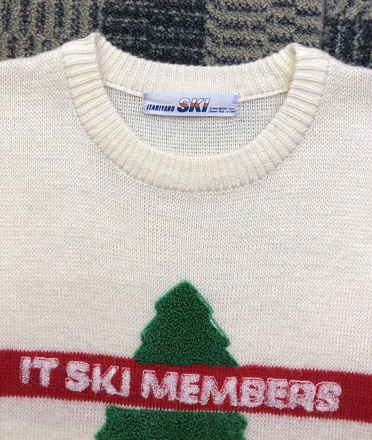 Japanese Brand × Vintage Vintage Itariyard Ski It Ski Members Spellout Wool Knitwear Size US S / EU 44-46 / 1 - 3 Thumbnail