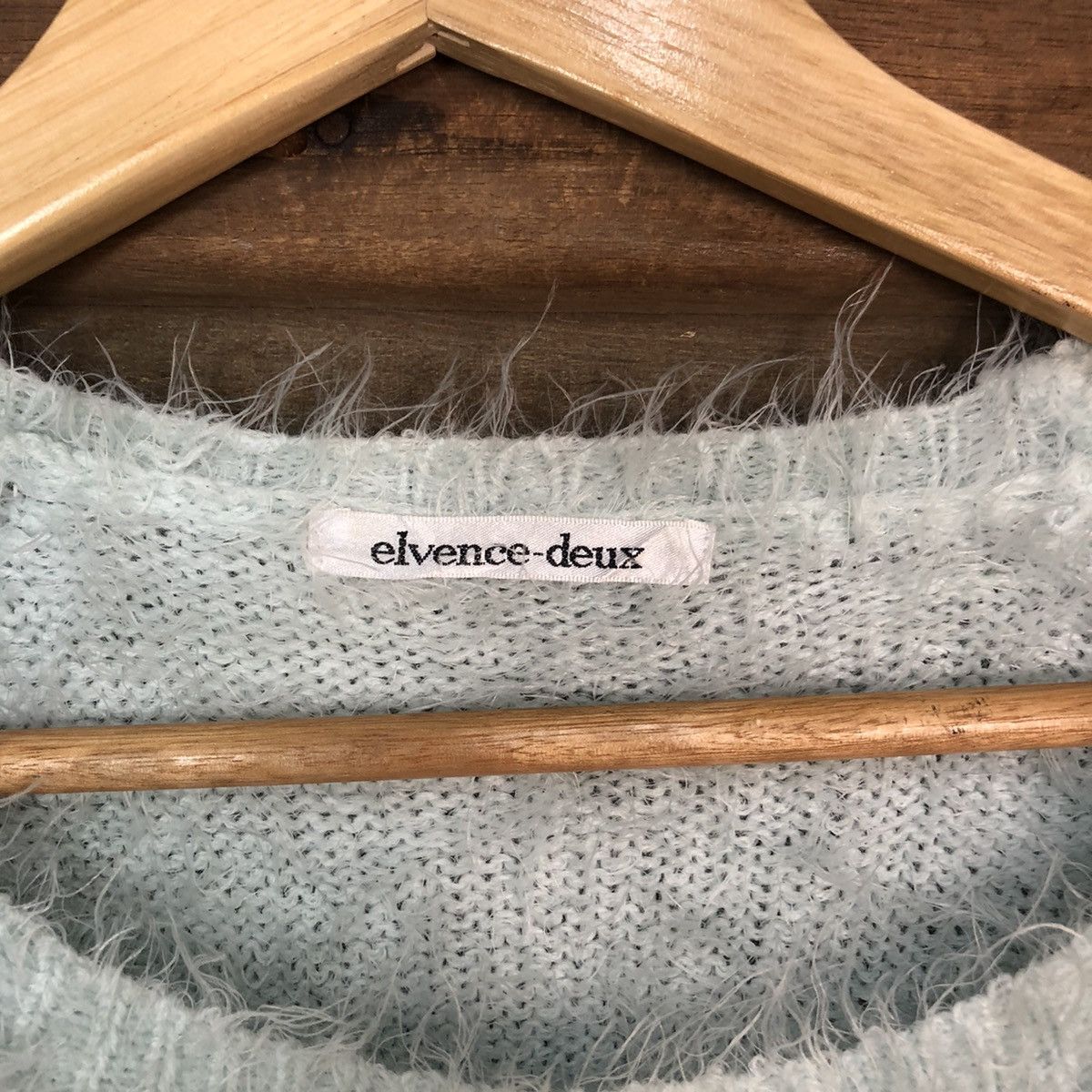 Homespun Knitwear × Japanese Brand Elvence Deux Green Shag Shaggy Fur Mohair Knitwear #7007 Size S / US 4 / IT 40 - 7 Thumbnail