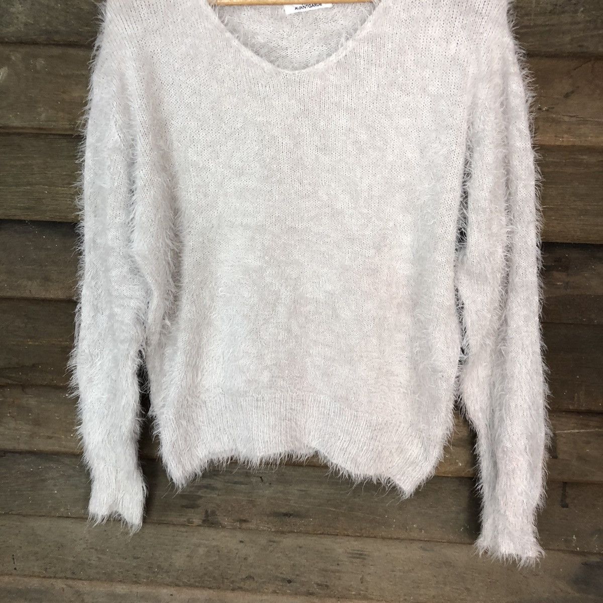 Vintage Avail Avant Garden Shag Shaggy Fur Mohair Knitwear #7012 Size L / US 10 / IT 46 - 3 Thumbnail