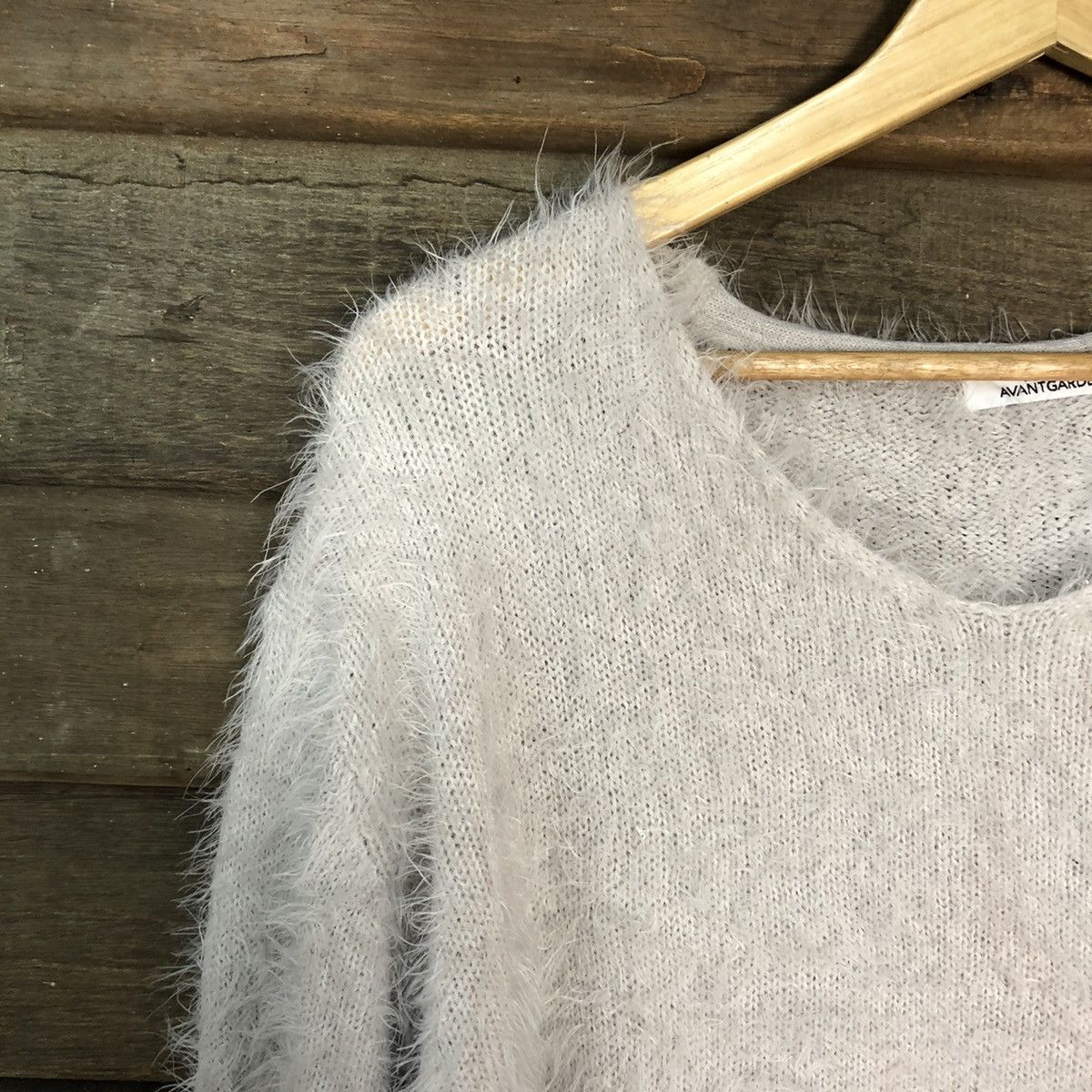 Vintage Avail Avant Garden Shag Shaggy Fur Mohair Knitwear #7012 Size L / US 10 / IT 46 - 6 Thumbnail