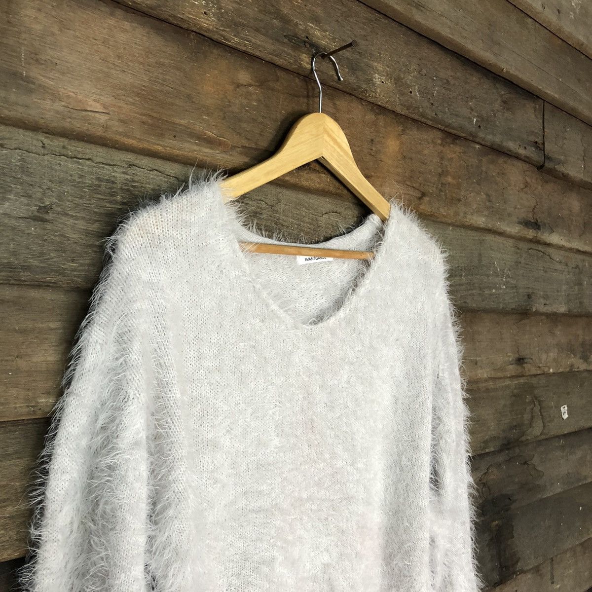 Vintage Avail Avant Garden Shag Shaggy Fur Mohair Knitwear #7012 Size L / US 10 / IT 46 - 7 Thumbnail