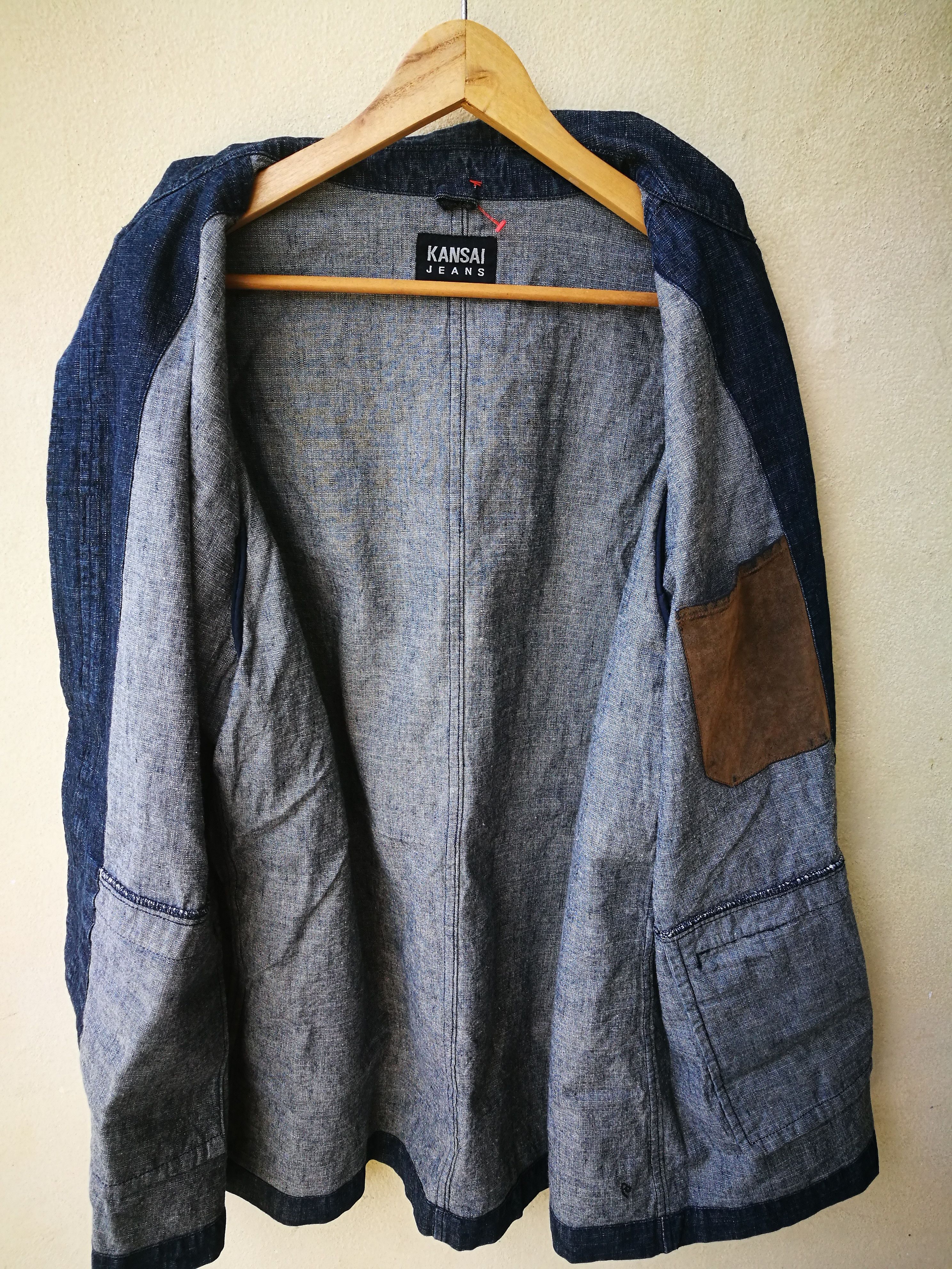 Designer Kansai jeans denime long jacket Size US XXL / EU 58 / 5 - 4 Thumbnail