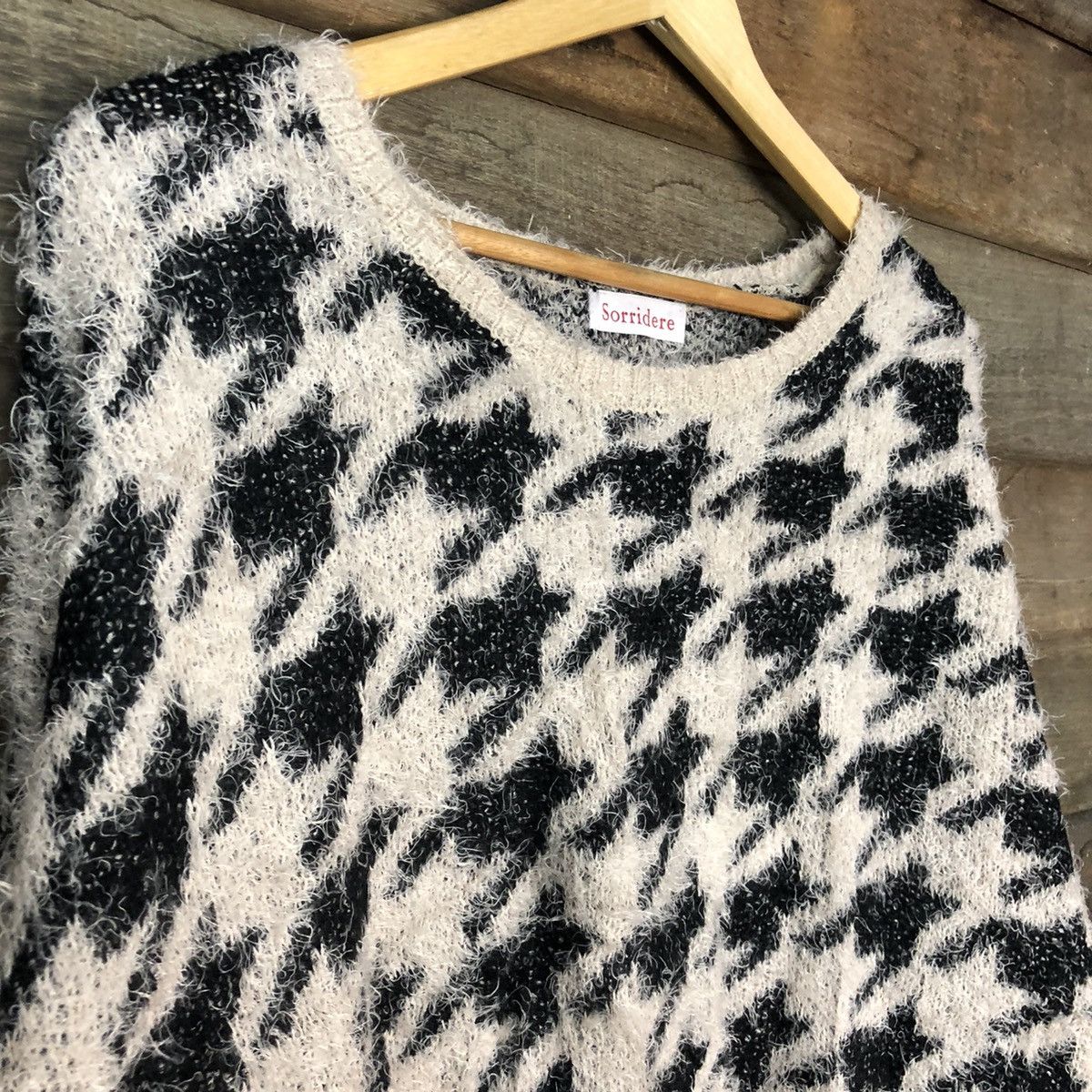 Homespun Knitwear Sorridere Brown Shag Shaggy Fur Mohair Knitwear #6960 Size L / US 10 / IT 46 - 6 Thumbnail
