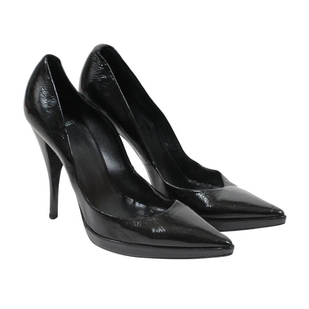 Pierre Hardy Black Crinkled Platform Pumps Size US 9 / IT 39 - 11 Thumbnail