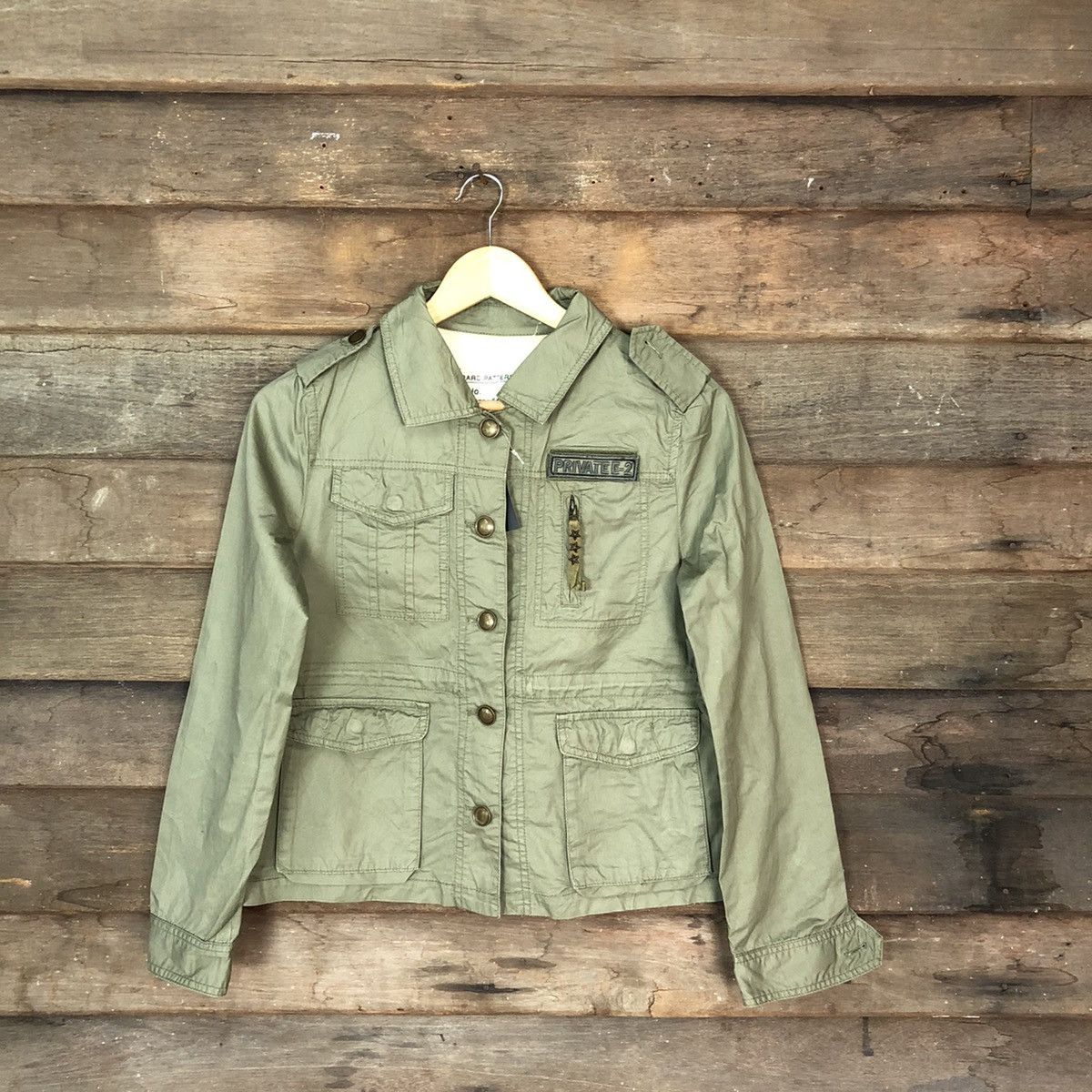 Japanese Brand Private E-2 Green Light Jacket #4719 Size M / US 6-8 / IT 42-44 - 1 Thumbnail