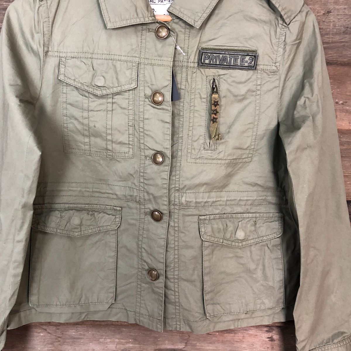 Japanese Brand Private E-2 Green Light Jacket #4719 Size M / US 6-8 / IT 42-44 - 6 Thumbnail
