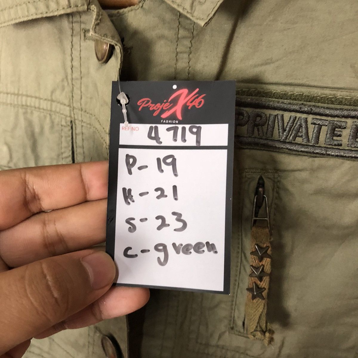 Japanese Brand Private E-2 Green Light Jacket #4719 Size M / US 6-8 / IT 42-44 - 8 Thumbnail