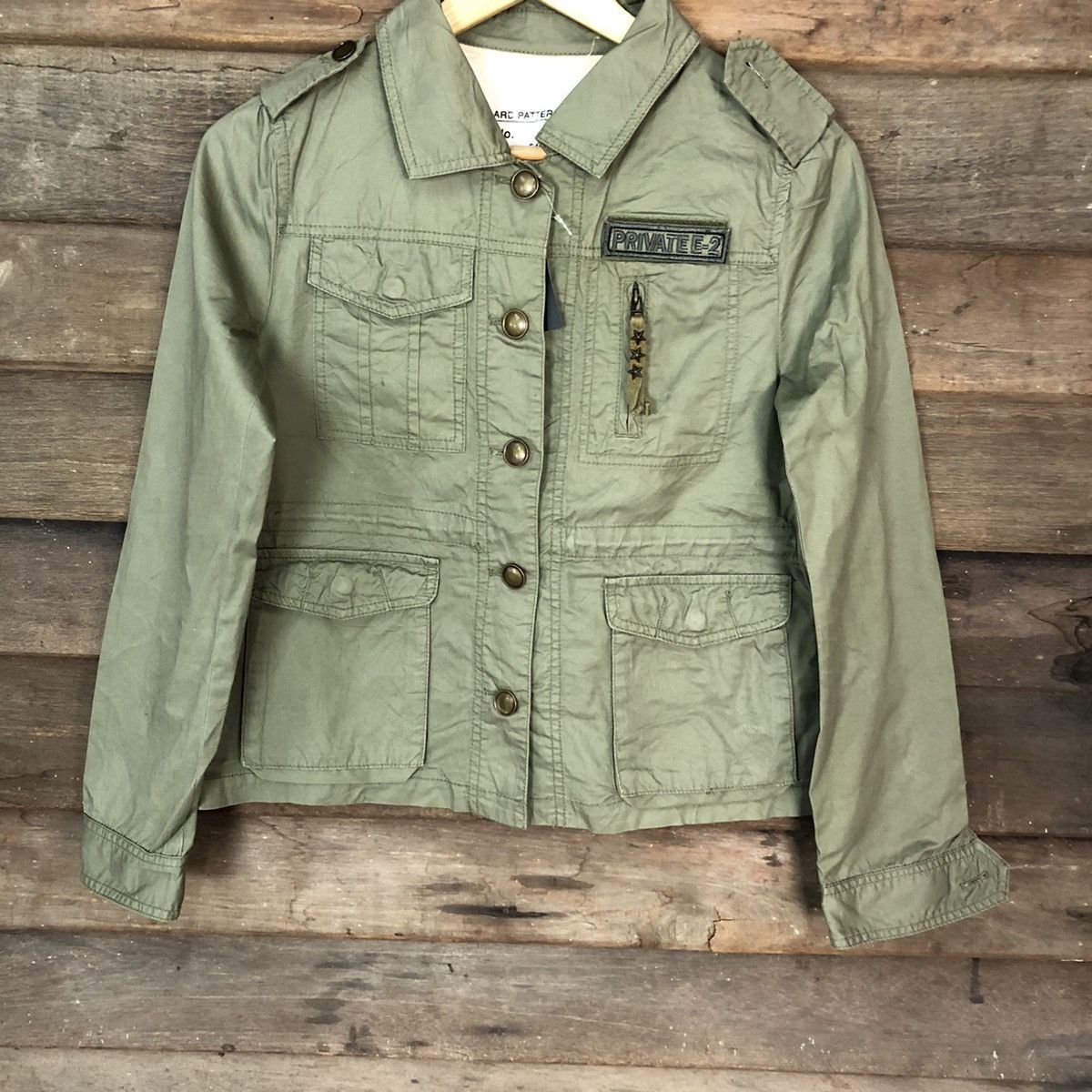 Japanese Brand Private E-2 Green Light Jacket #4719 Size M / US 6-8 / IT 42-44 - 3 Thumbnail