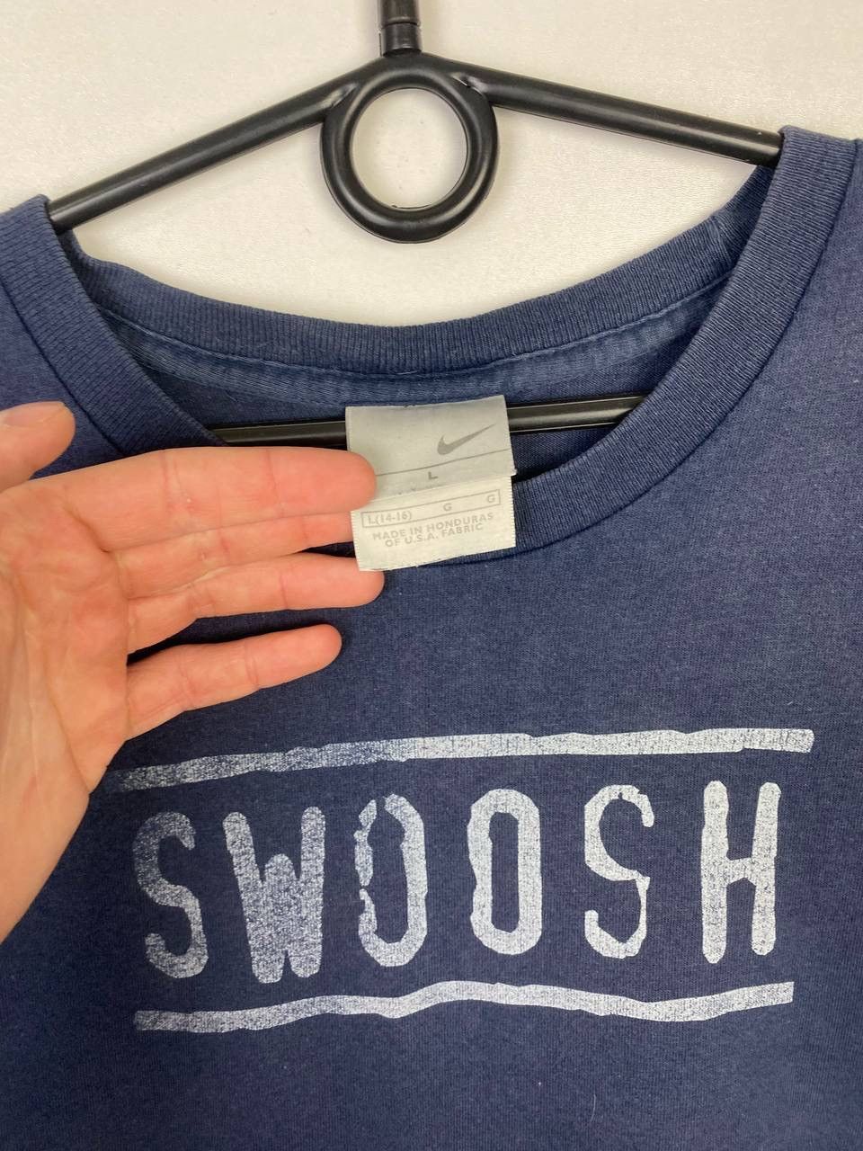 Vintage Nike Swoosh vintage t-shirt size L Size US L / EU 52-54 / 3 - 3 Thumbnail