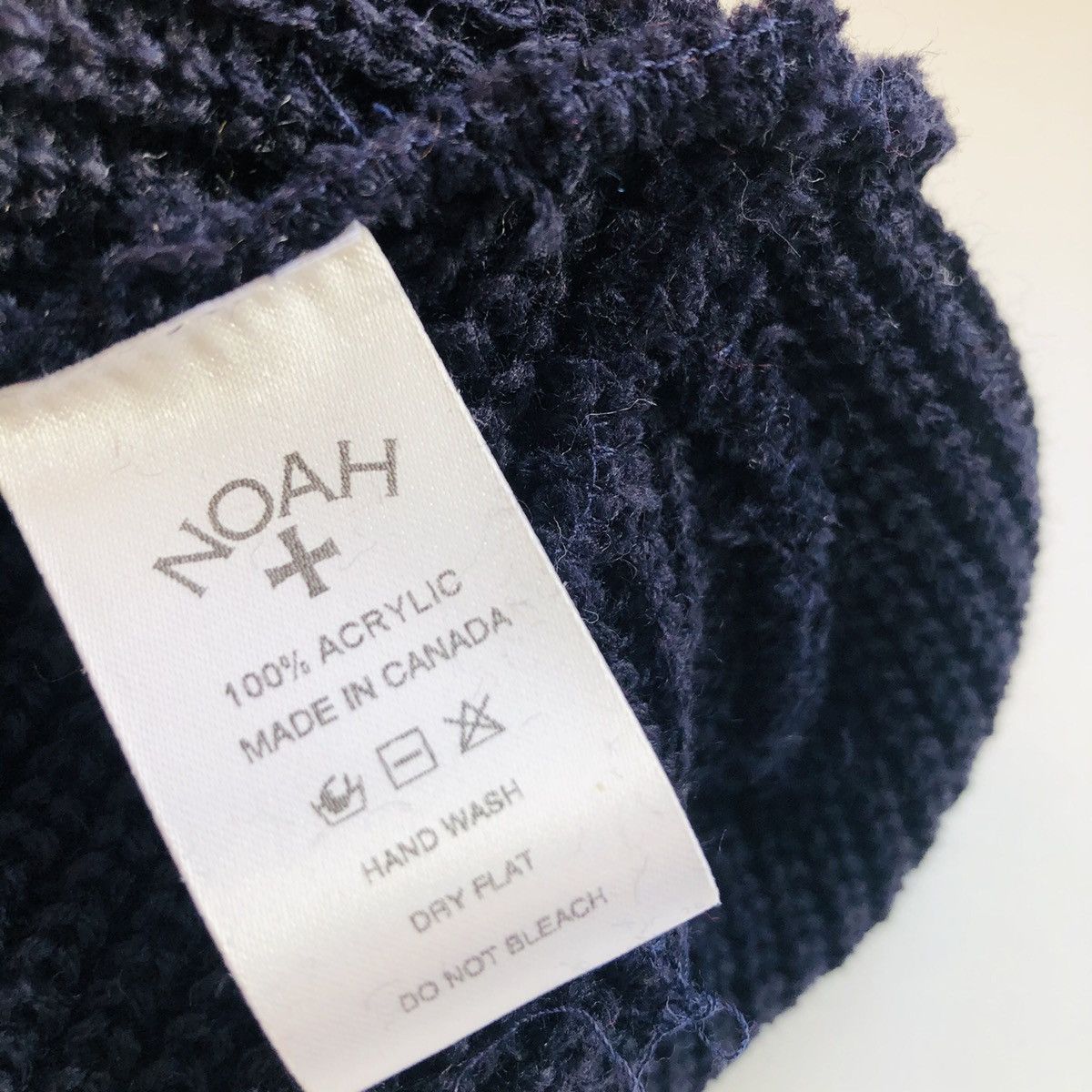 Noah Noah Stripe Core Logo Beanie NAVY Size ONE SIZE - 3 Thumbnail