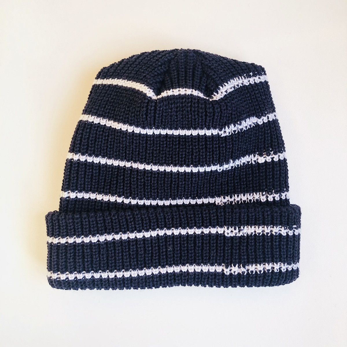Noah Noah Stripe Core Logo Beanie NAVY Size ONE SIZE - 2 Thumbnail