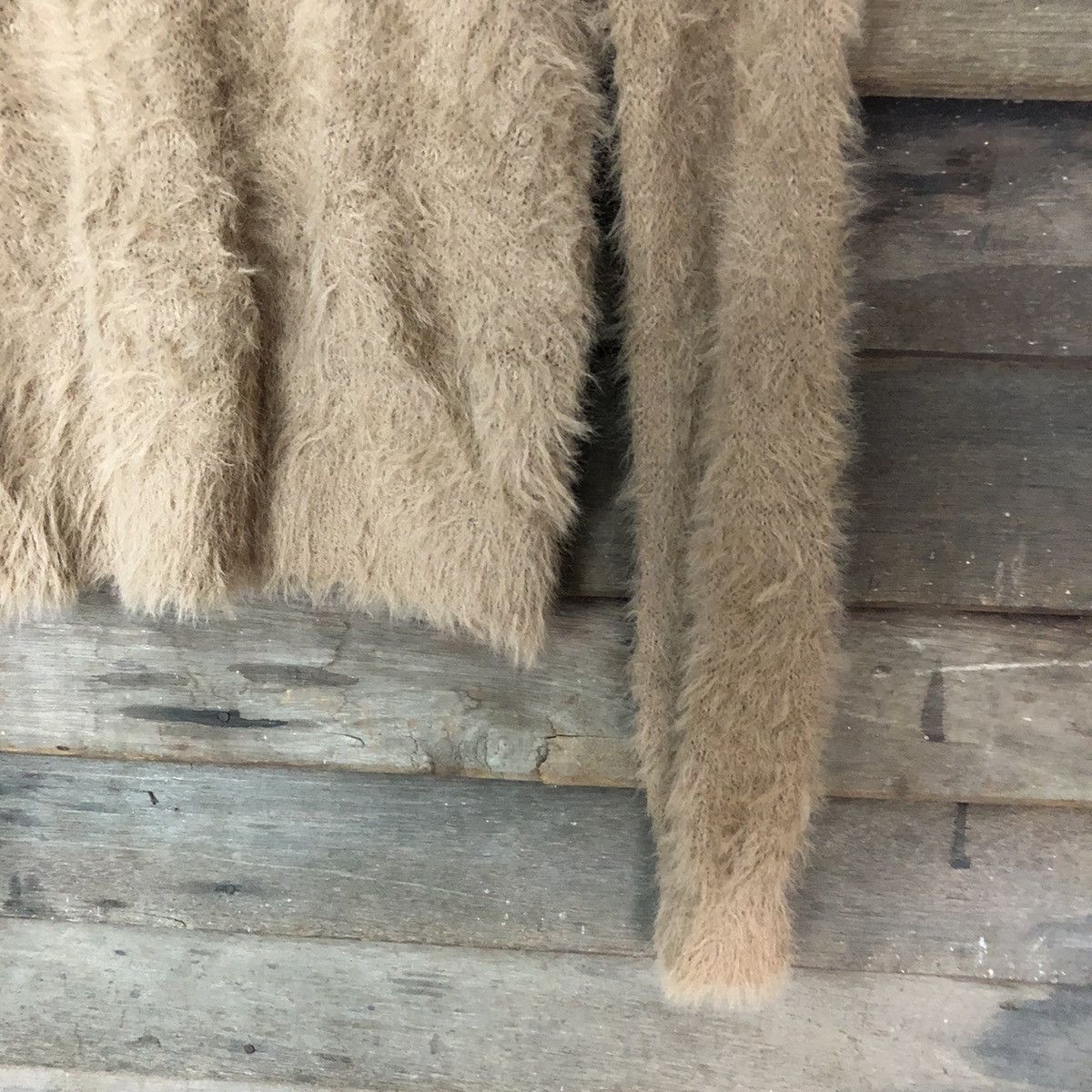 Homespun Knitwear Joky Gal Brown Shag Shaggy Fur Mohair Knitwear #6948 Size M / US 6-8 / IT 42-44 - 5 Thumbnail