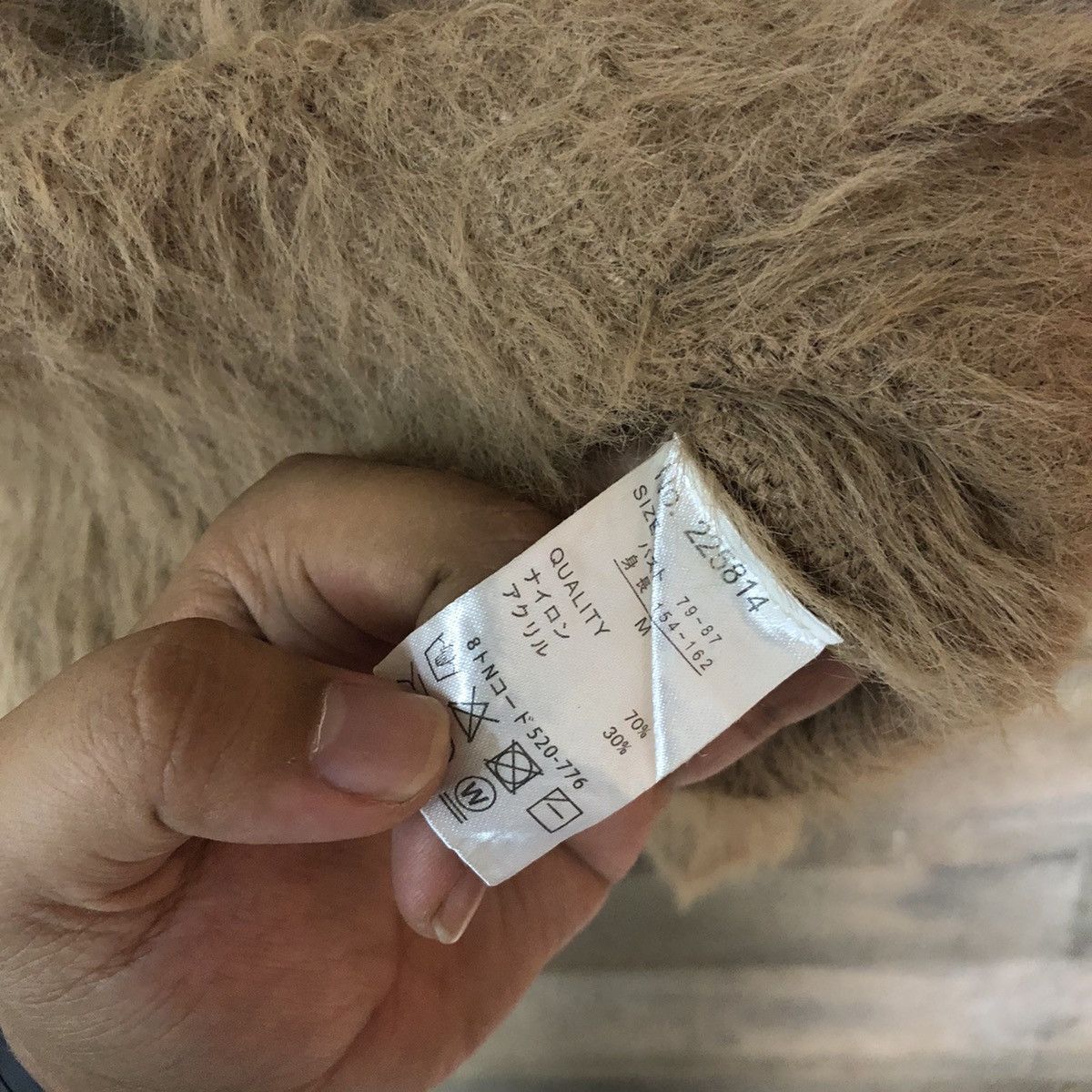 Homespun Knitwear Joky Gal Brown Shag Shaggy Fur Mohair Knitwear #6948 Size M / US 6-8 / IT 42-44 - 7 Thumbnail