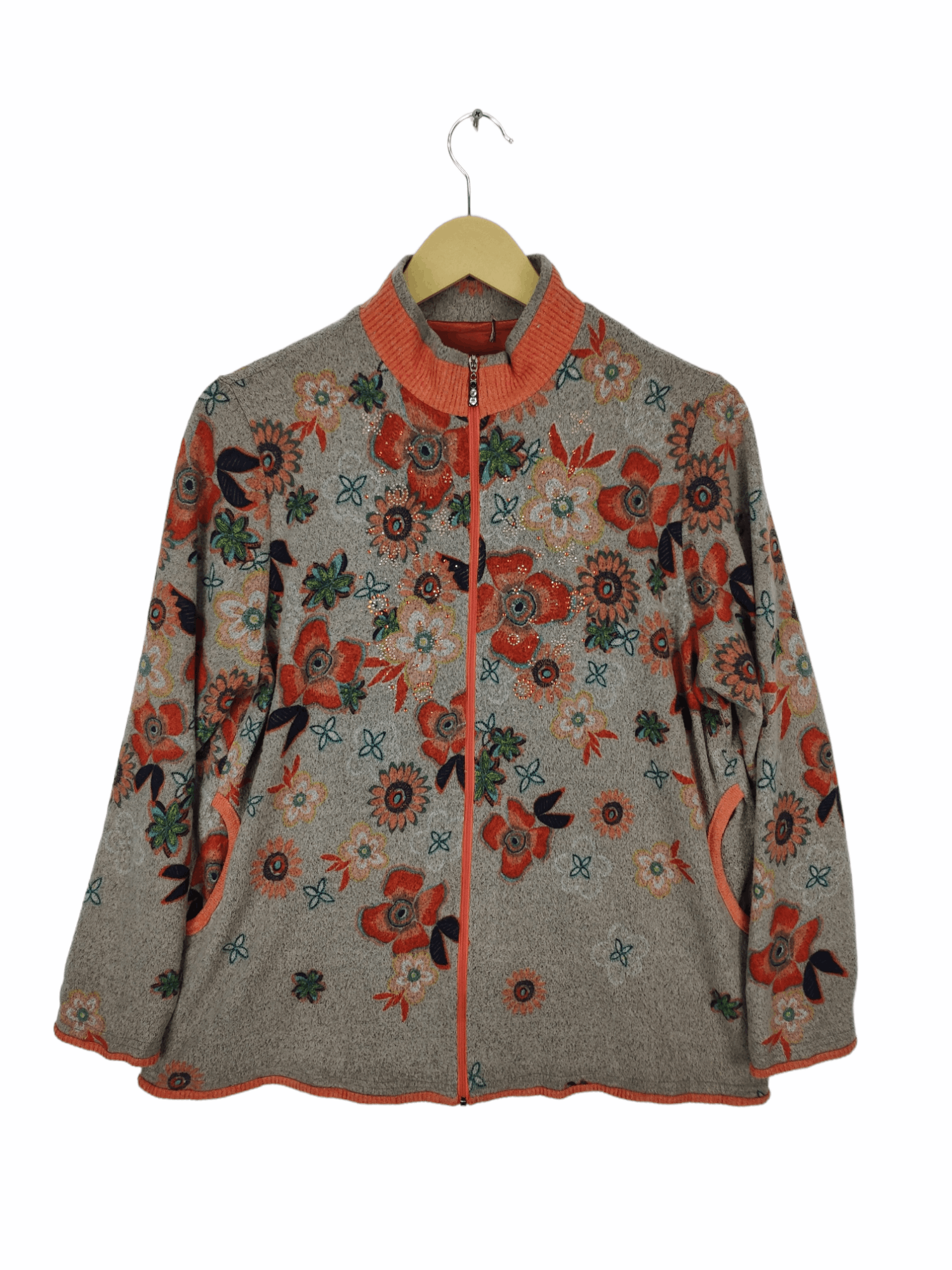 Japanese Brand × Vintage Vintage Wool Jacket Floral Motif Japanese Brand Size M / US 6-8 / IT 42-44 - 1 Thumbnail