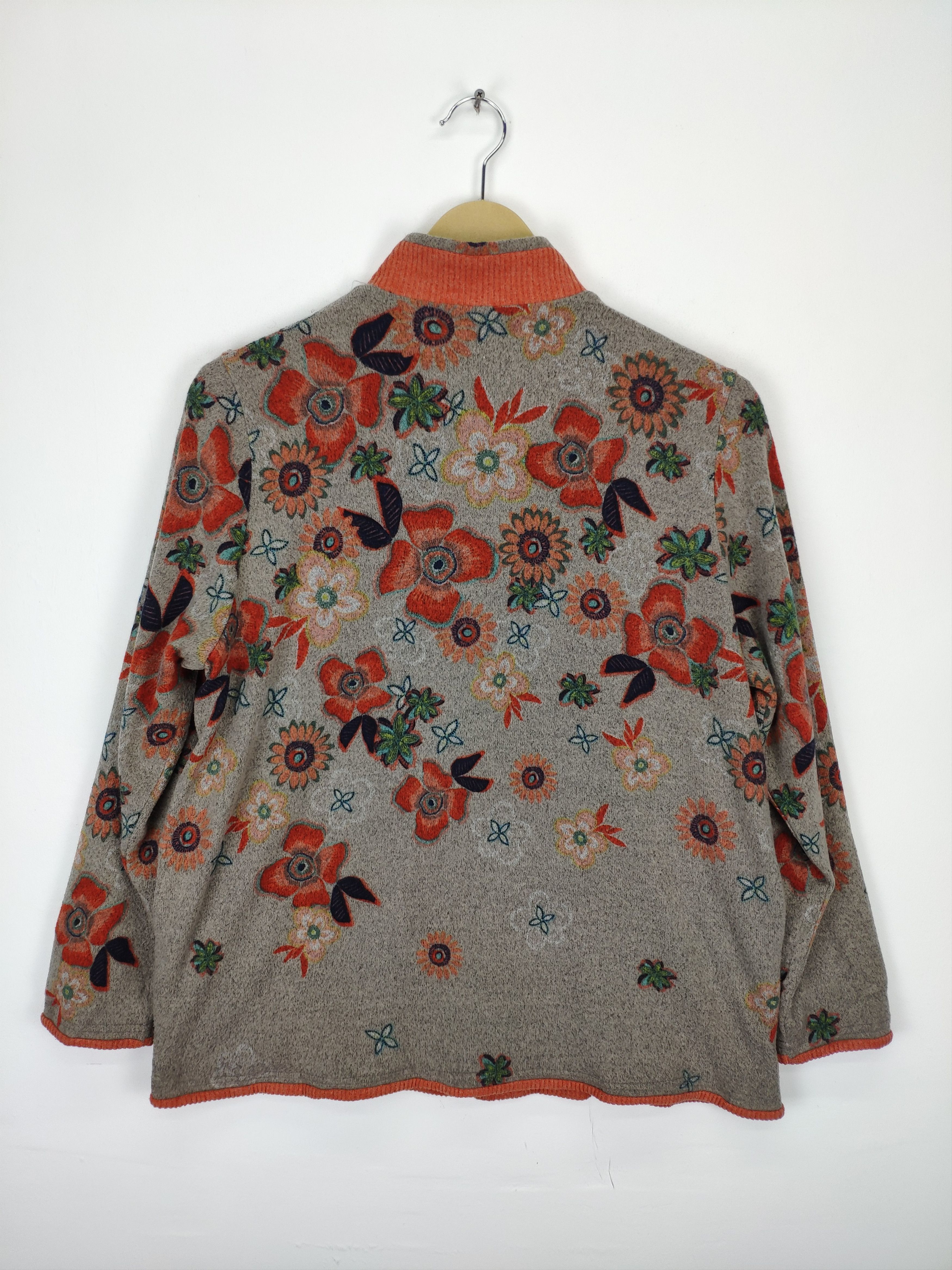 Japanese Brand × Vintage Vintage Wool Jacket Floral Motif Japanese Brand Size M / US 6-8 / IT 42-44 - 12 Thumbnail