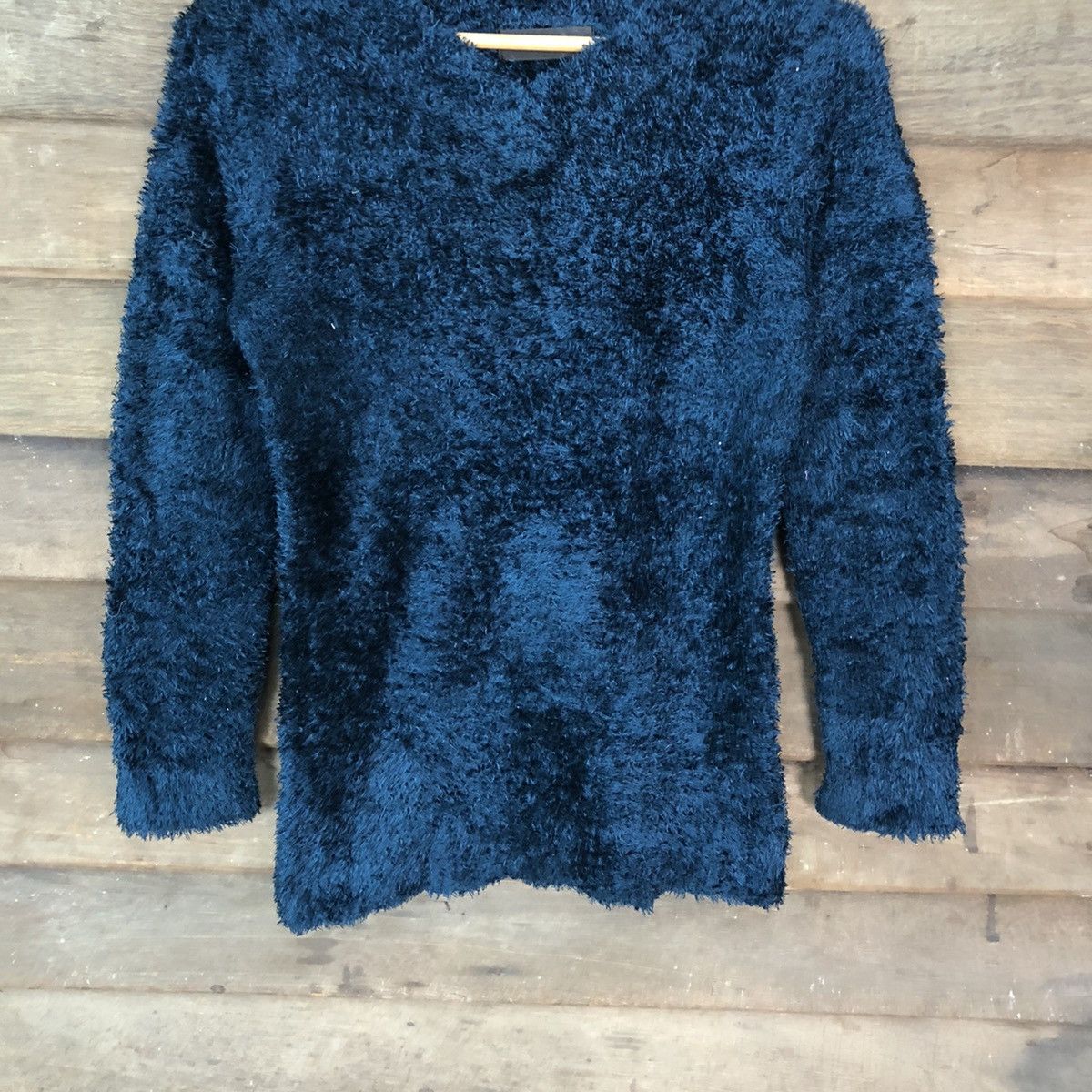 Japanese Brand Flow And Fixture Shag Shaggy Fur Mohair Knitwear #7028 Size M / US 6-8 / IT 42-44 - 3 Thumbnail